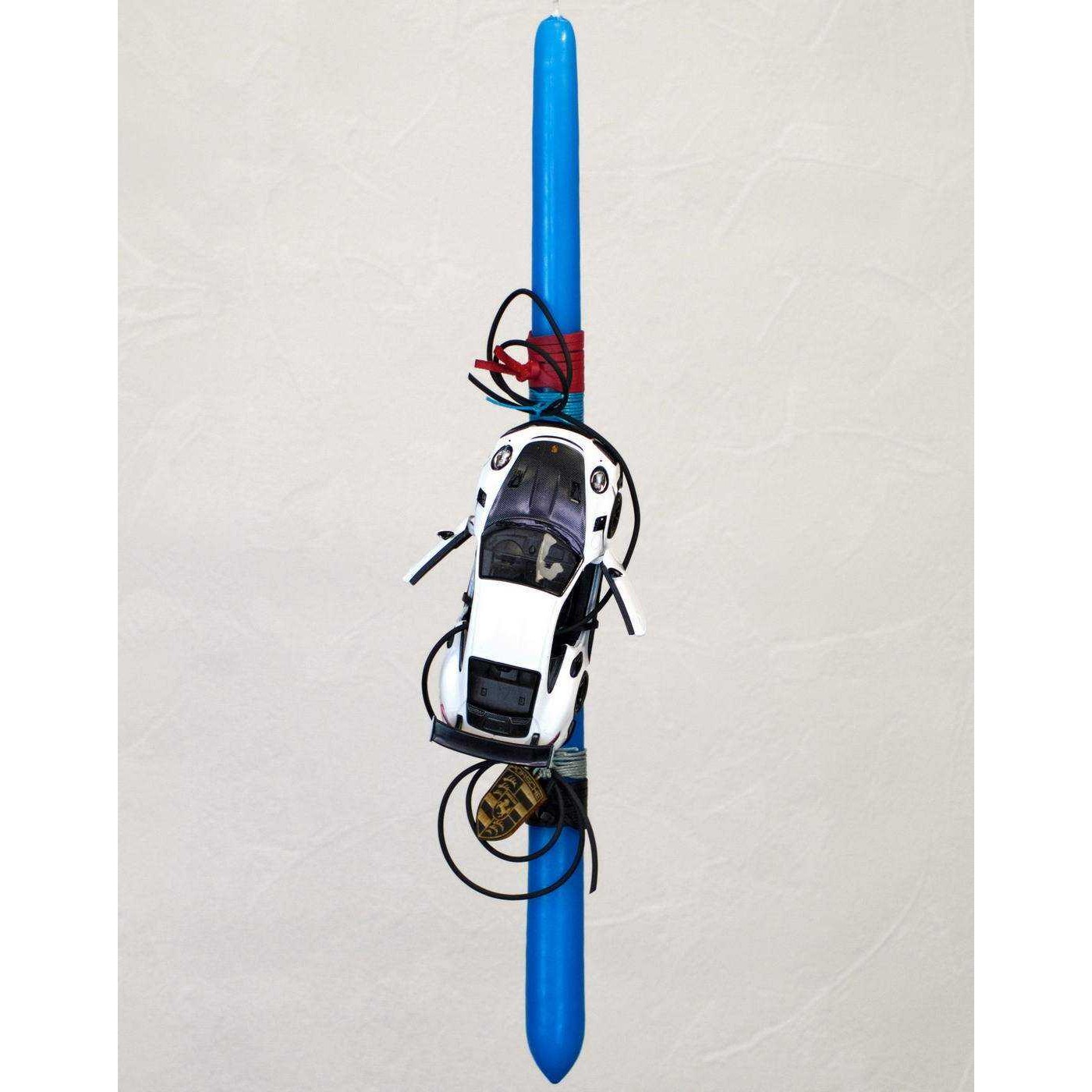 White Porsche Carrera Easter Candle — Candles & home fragrance from Toolittle — additional view 3