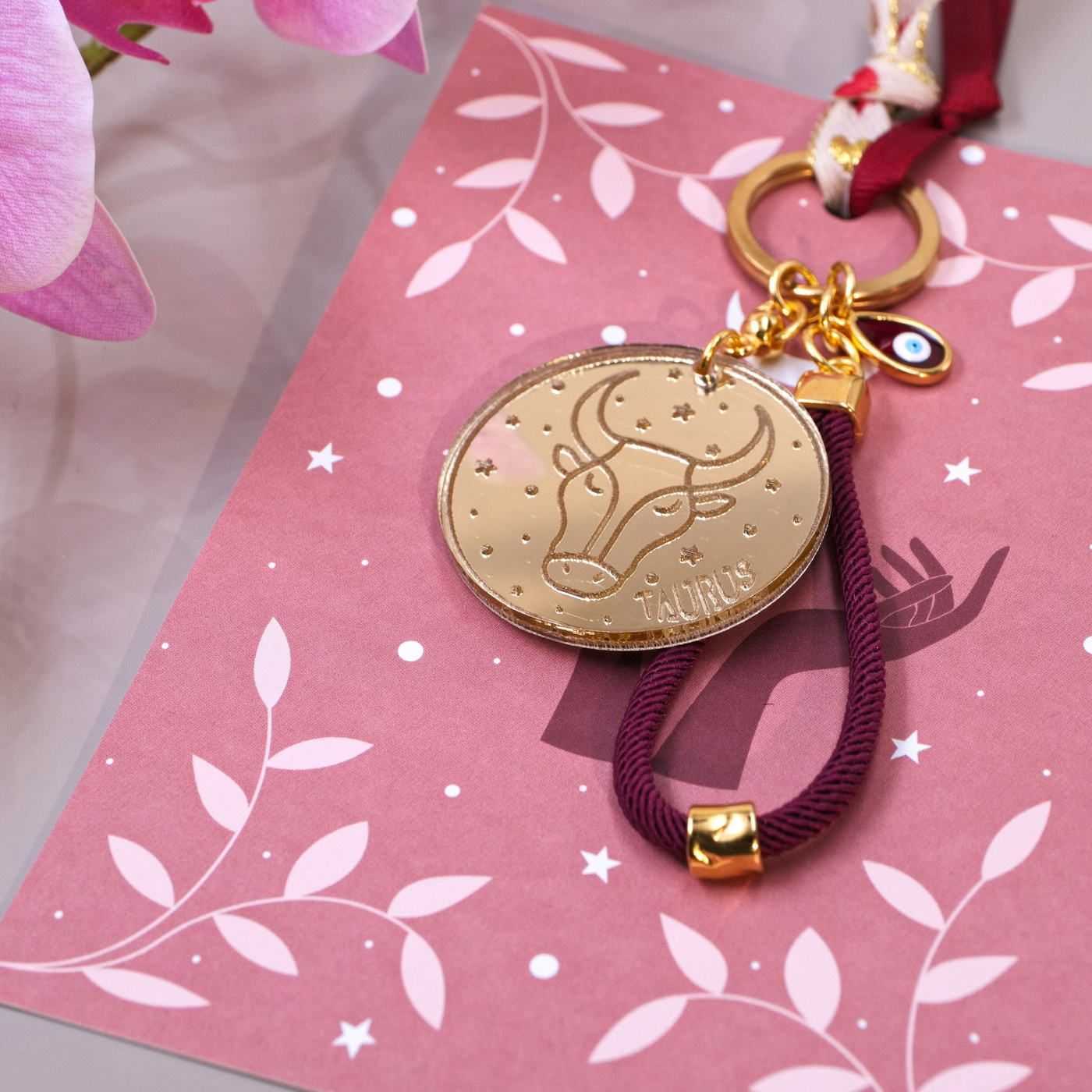 Taurus Sign Keychain — Pendants & charms from Toolittle — additional view 2