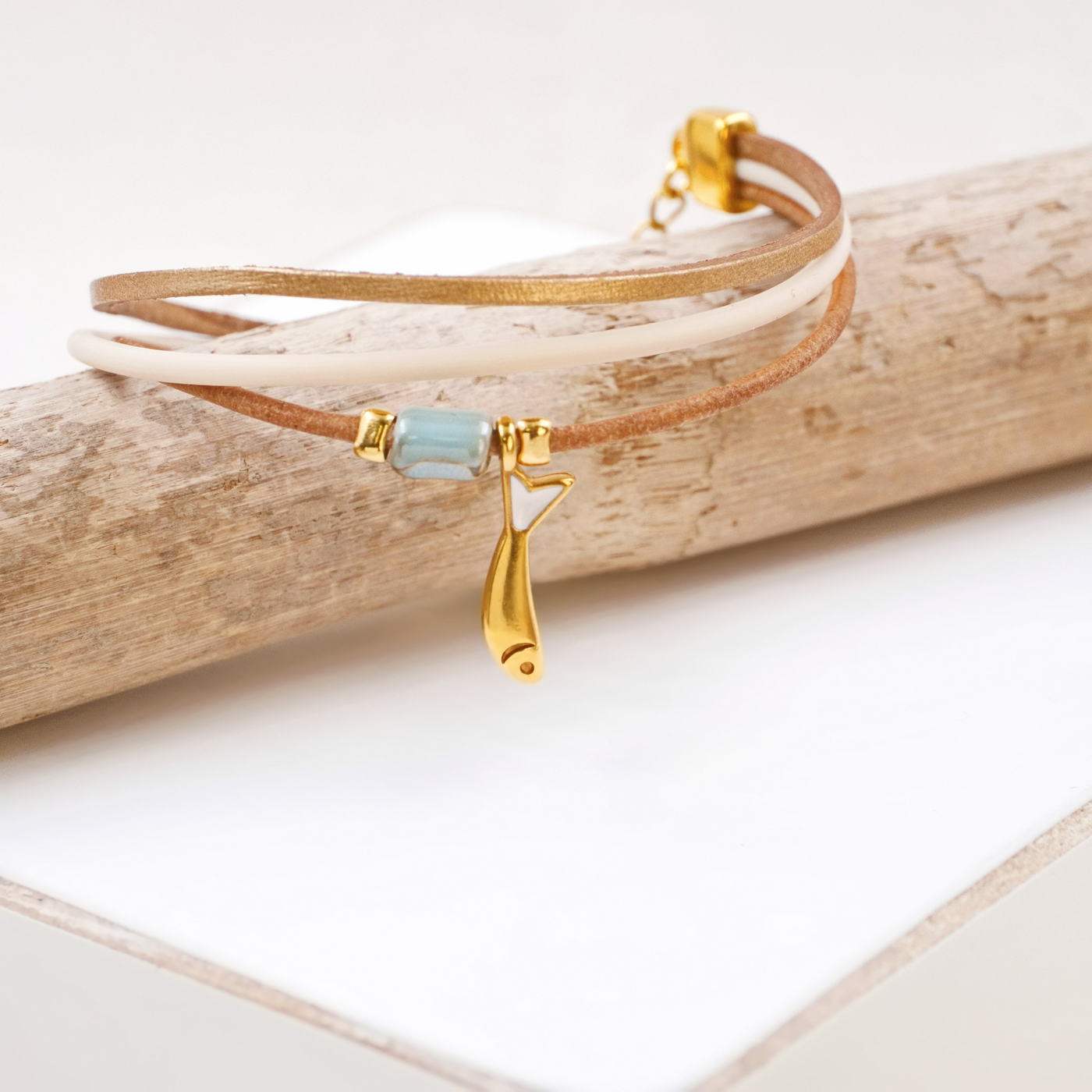 Leather & Cord Women's Bracelet — Bracelets from Toolittle — additional view 2