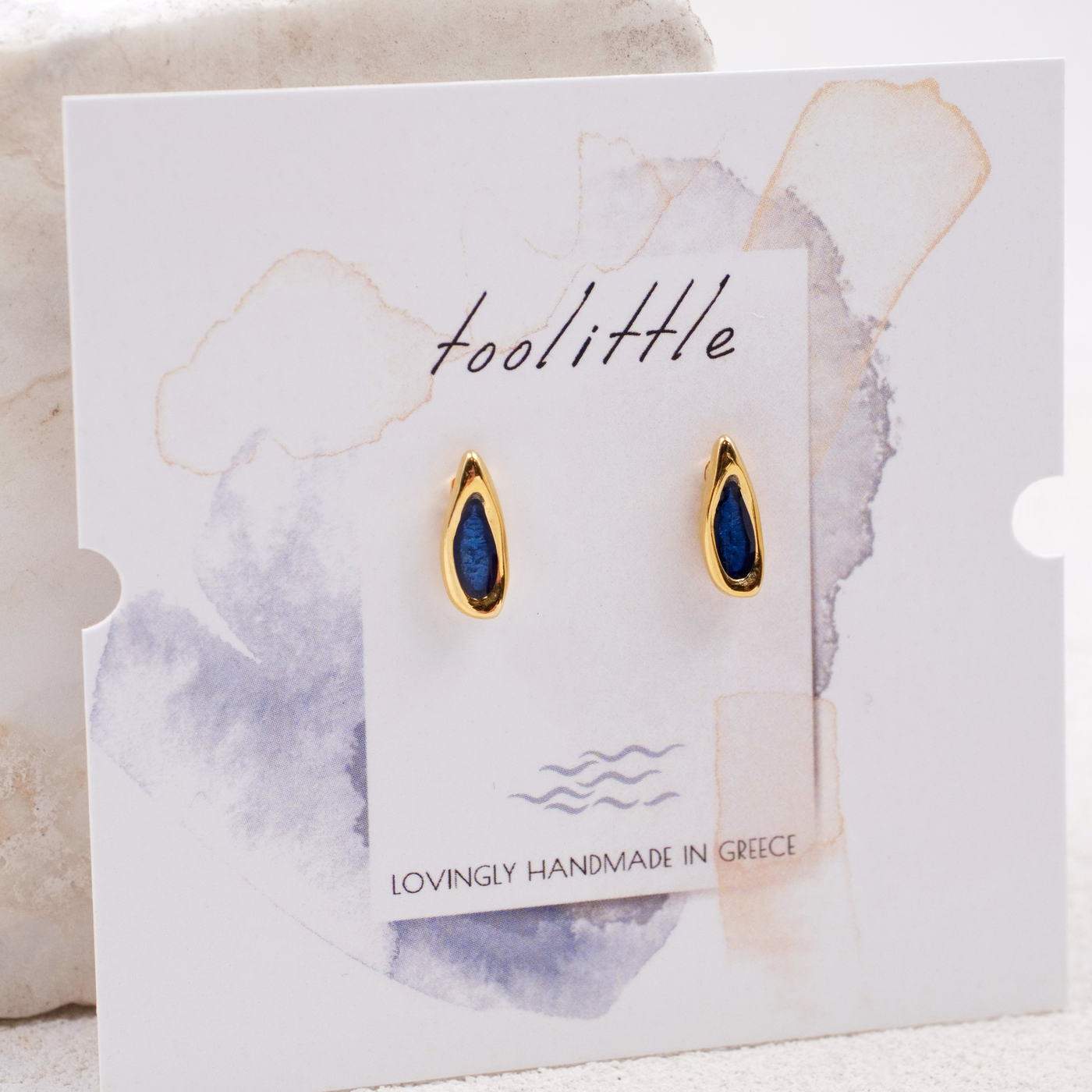Gold-plated Drop Earrings — Earrings from Toolittle — additional view 4