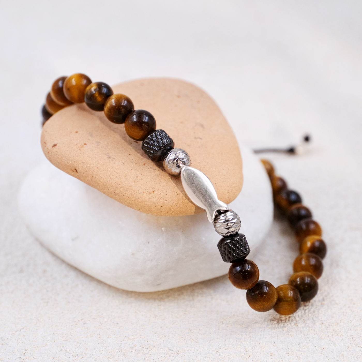 Men's Bracelet with Metal Fish — Bracelets from Toolittle — additional view 4