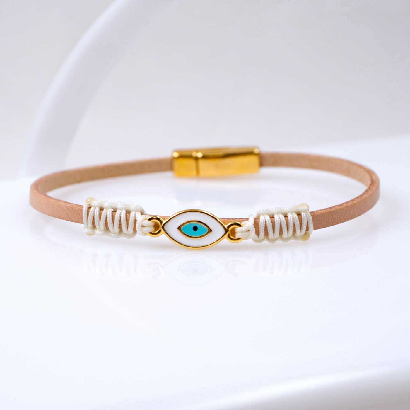 Evil Eye Women's leather Bracelet — Bracelets from Toolittle — additional view 2