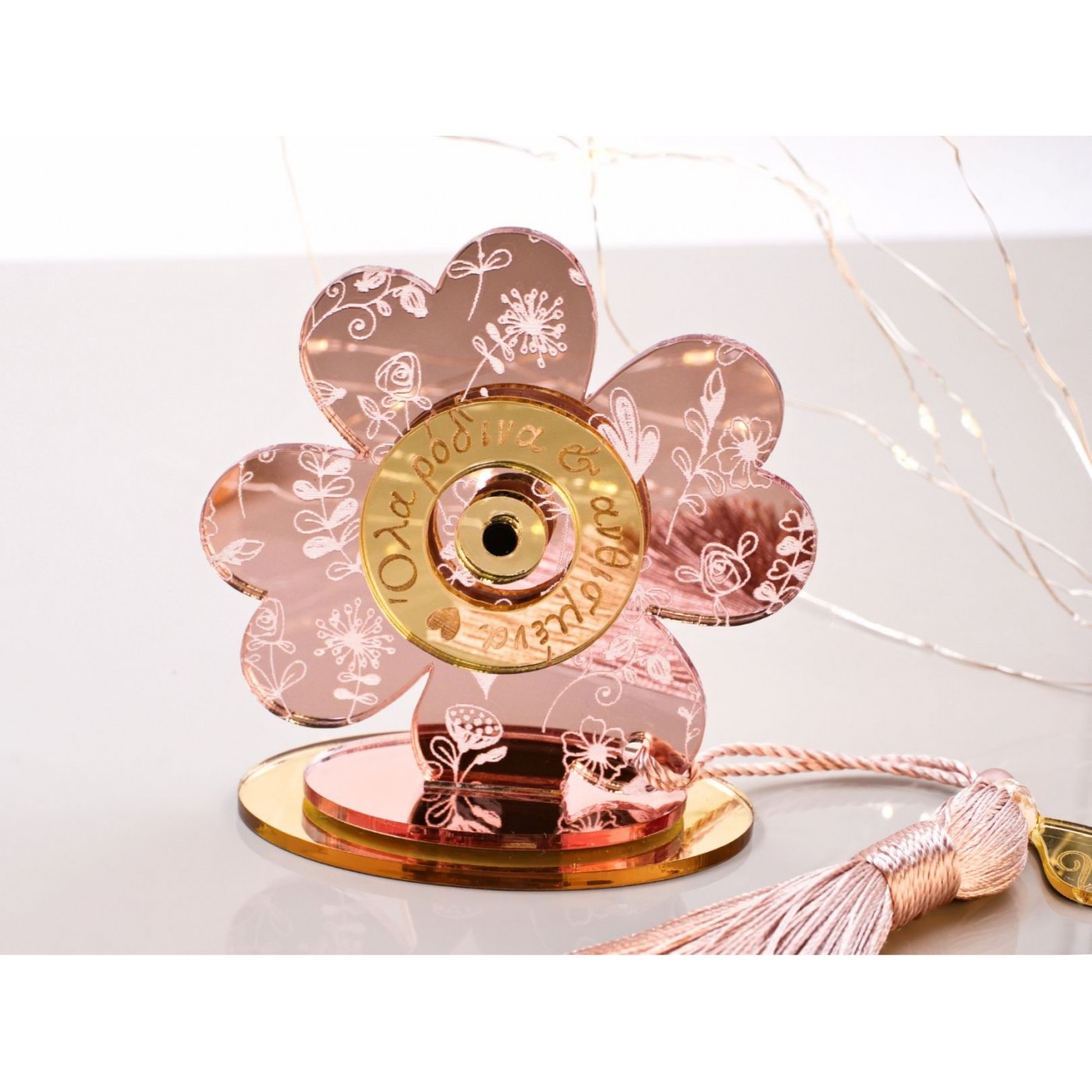Tabletop 2026 Lucky Charm: Four Leaf Clover with Eye & Mandala — Pendants & charms from Toolittle — additional view 4