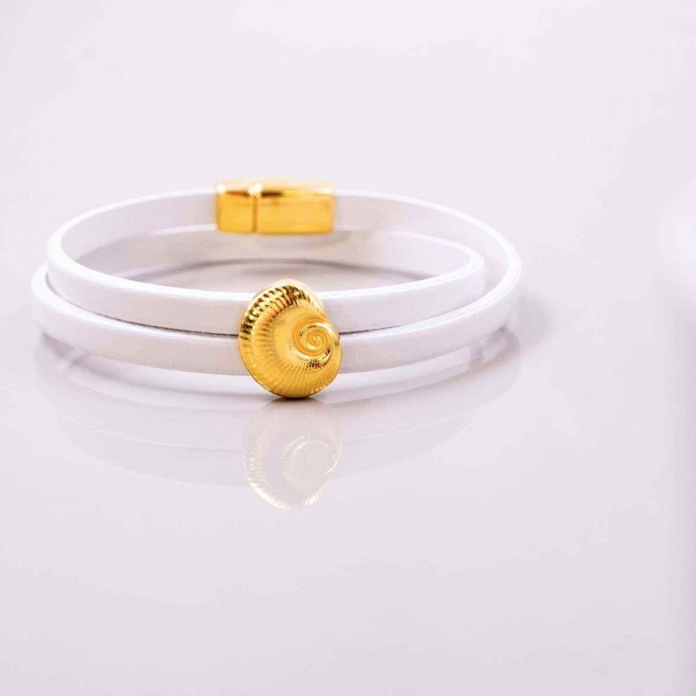 Sea Shell Leather Bracelet — Bracelets from Toolittle — additional view 3