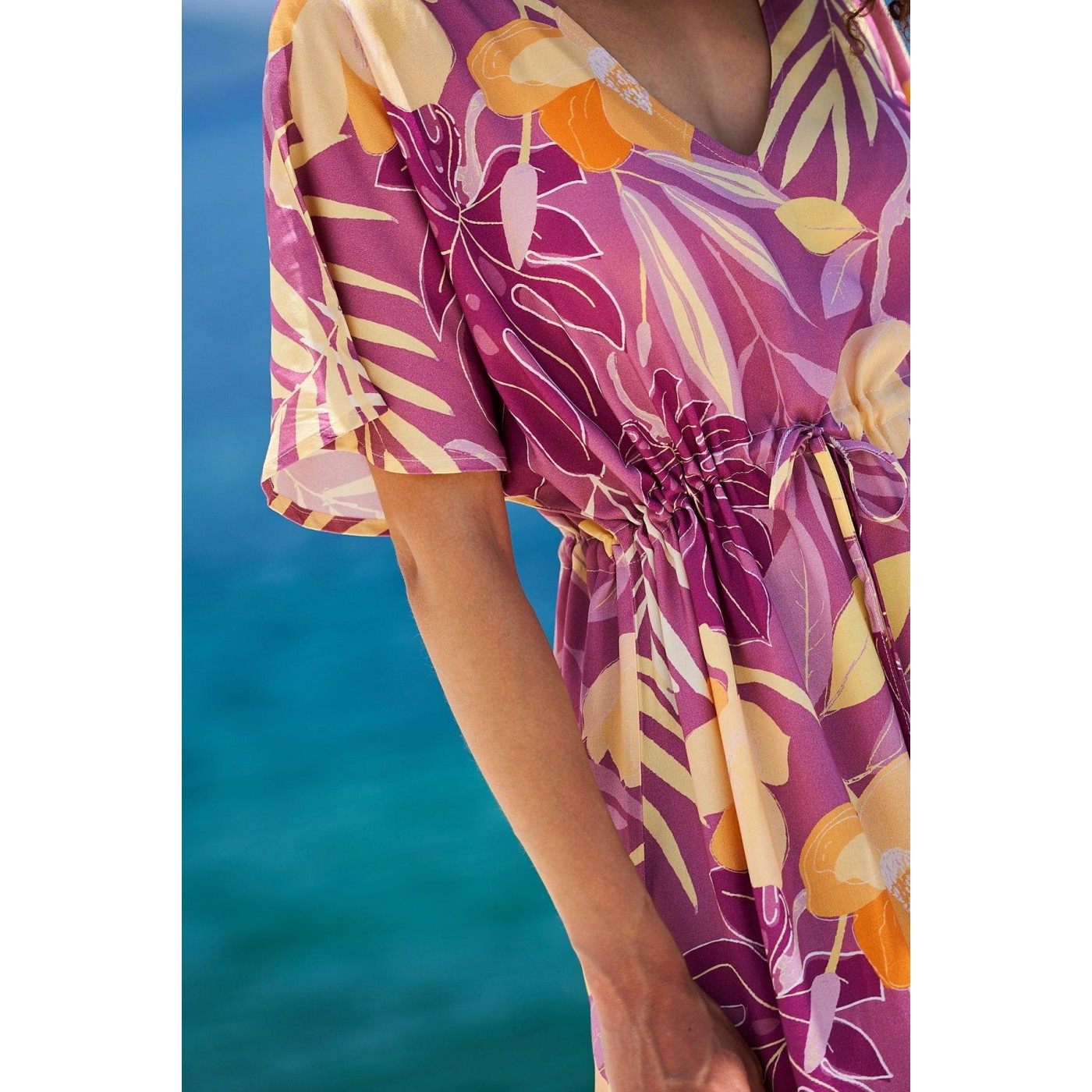 KOKKOSAMMOU Caftan-dress Peach Fuzz — Dresses from Toolittle — additional view 2