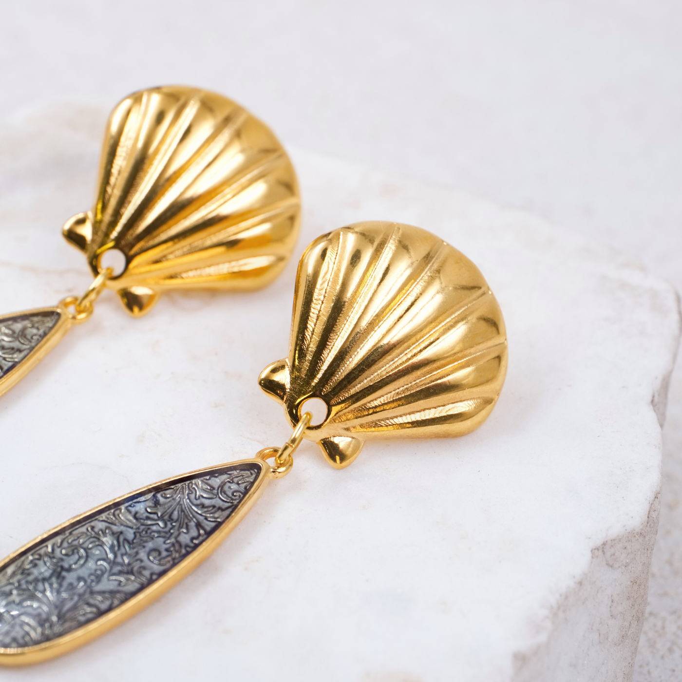 Shell Drop Earrings — Earrings from Toolittle — additional view 4