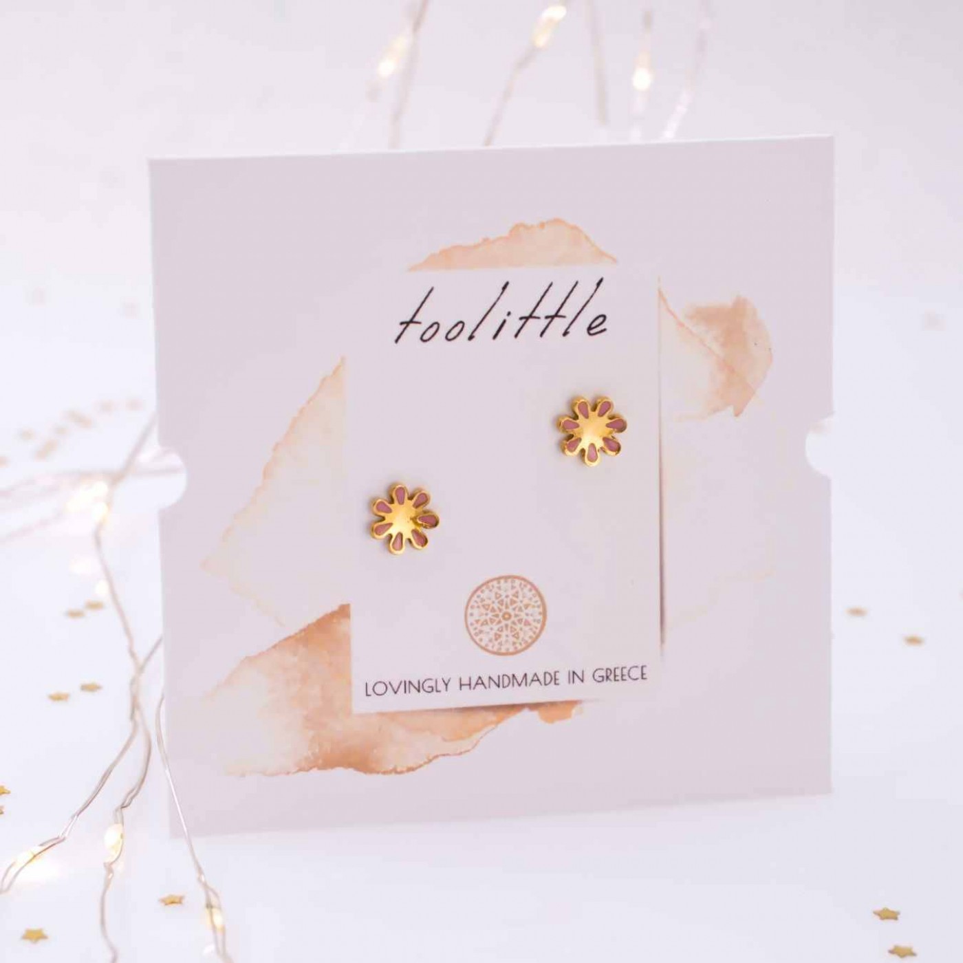 Stainless Steel Jewelry: Flower Earrings