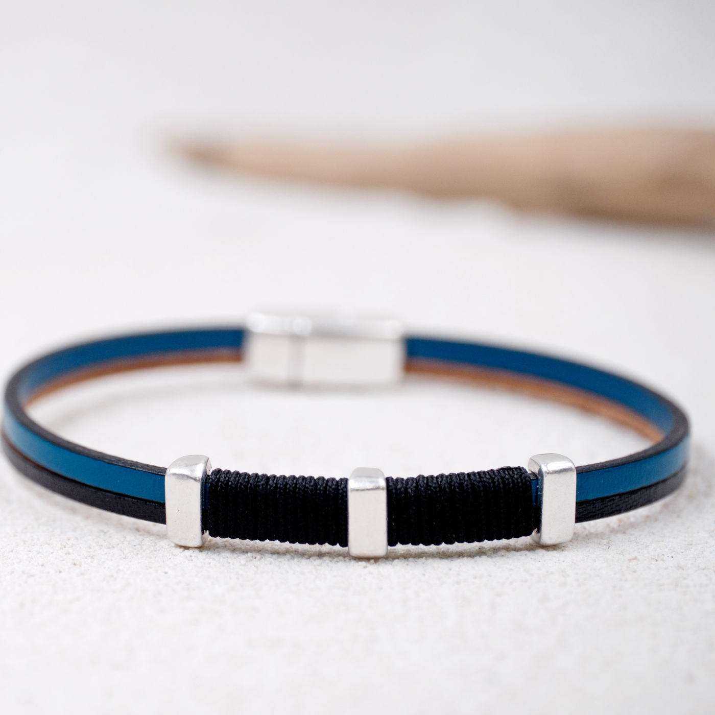 Men's Leather Bracelet Antiox