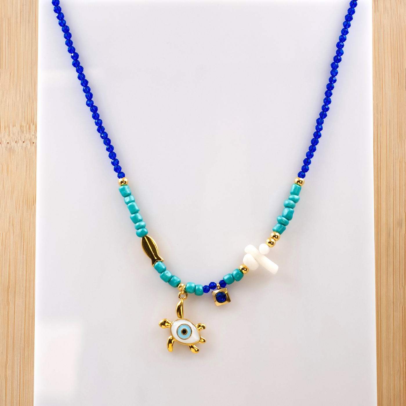 Enamelled Turtle Short Necklace — Necklaces from Toolittle — additional view 4