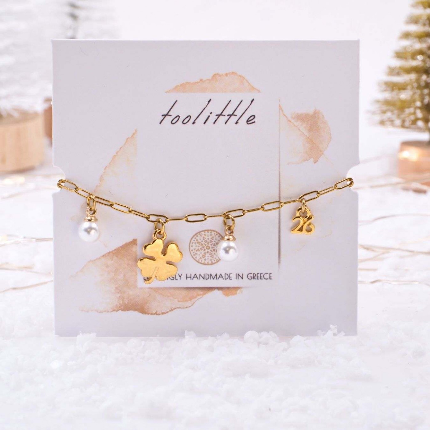 2026 Lucky Bracelet: Pearls & Four Leaf Clover — Pendants & charms from Toolittle — additional view 2