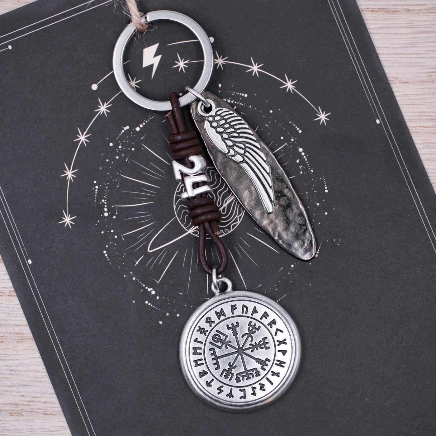 2026 Lucky Vegvisir Men's Keychain — Pendants & charms from Toolittle — additional view 2