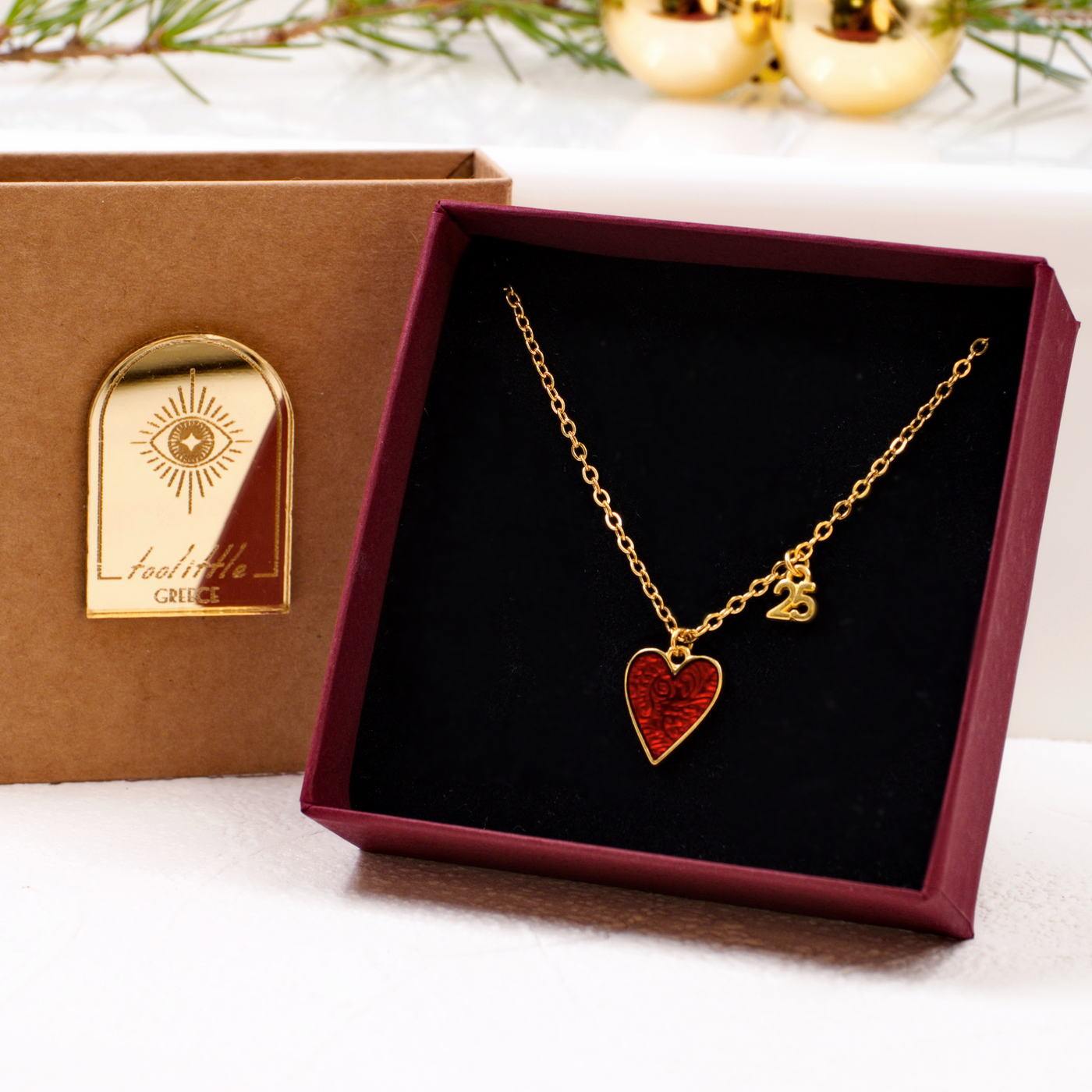 2026 Lucky Enamelled Heart Necklace — Pendants & charms from Toolittle — additional view 2