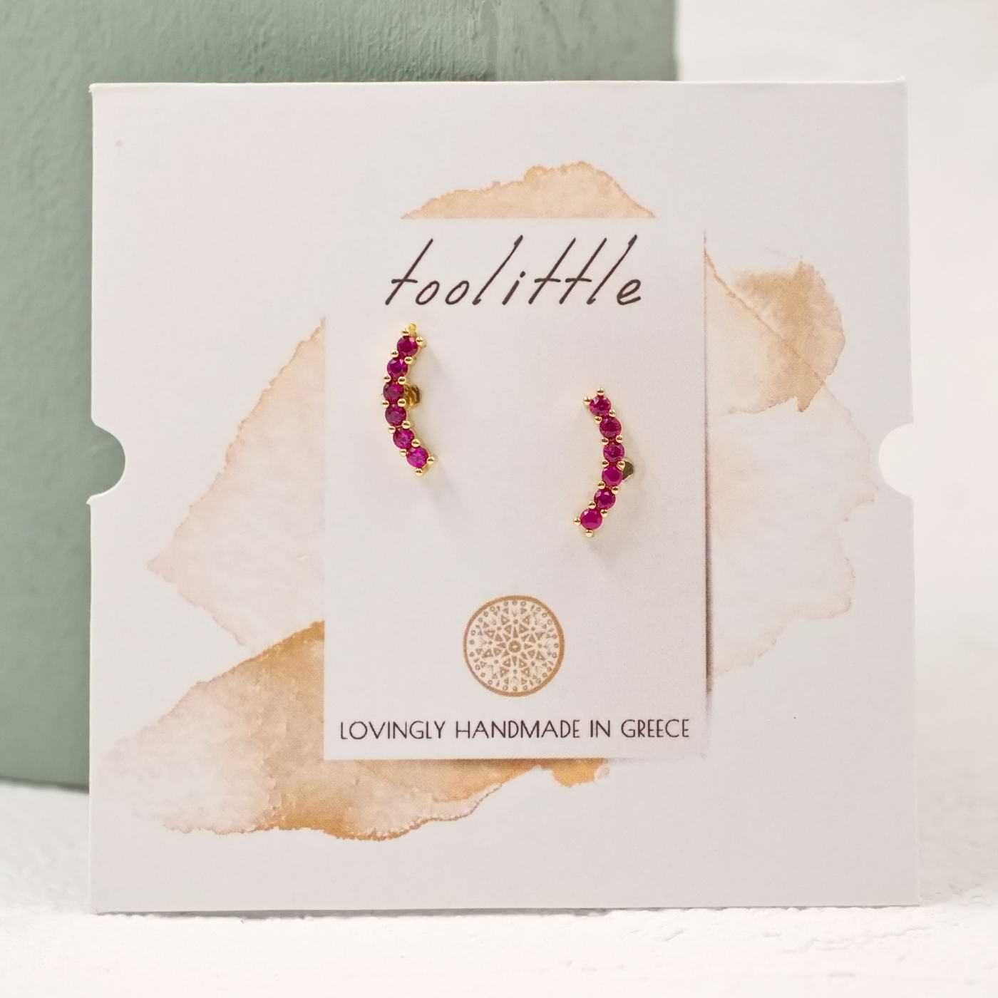 Zircon Stud Earrings — Earrings from Toolittle — additional view 2