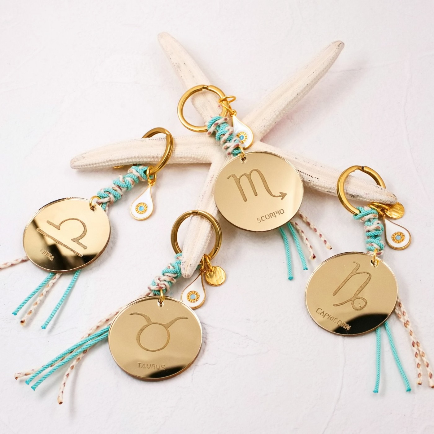 Air Signs Keychains (Gemini, Libra, Aquarius) — Pendants & charms from Toolittle — additional view 7
