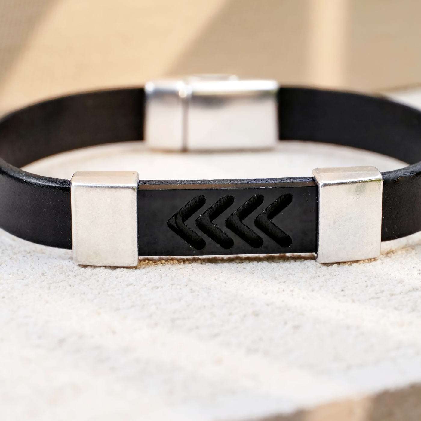 Leather Men's Bracelet — Bracelets from Toolittle — additional view 2