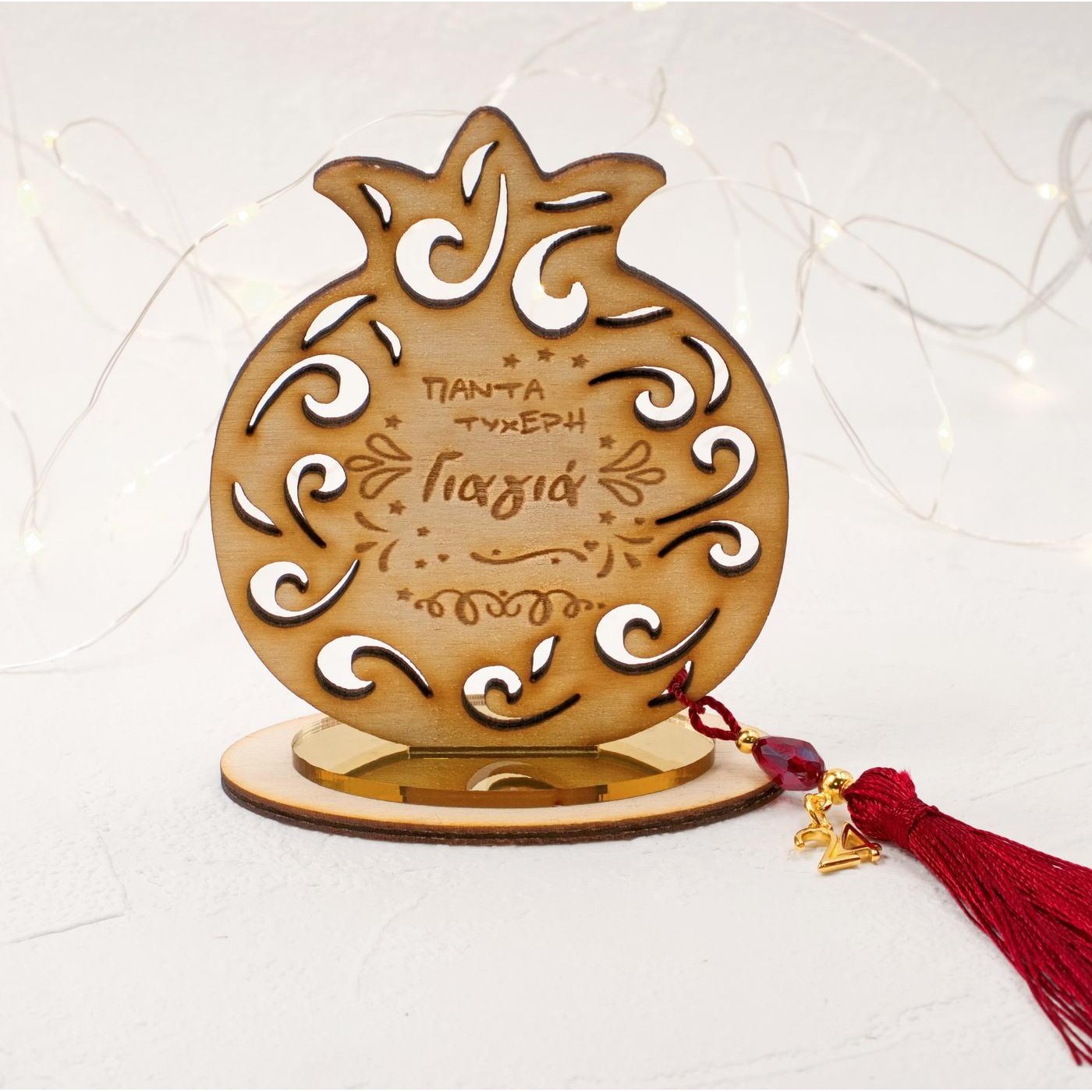 Wooden Wish Pomegranate Lucky Charm - Mum/Grandma/Aunt/Teacher — Pendants & charms from Toolittle — additional view 11