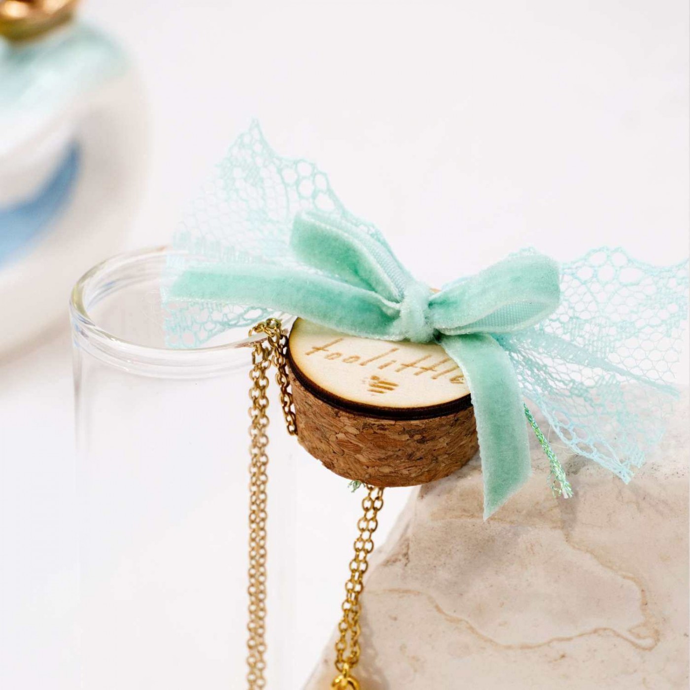 Swarovski Crystal Bottle Necklace — Necklaces from Toolittle — additional view 4