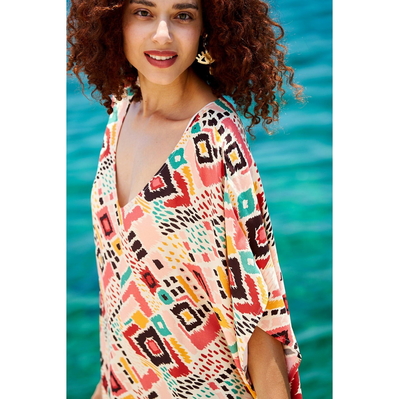 KOKKOSAMMOU Maxi caftan Mexico — Dresses from Toolittle — additional view 5