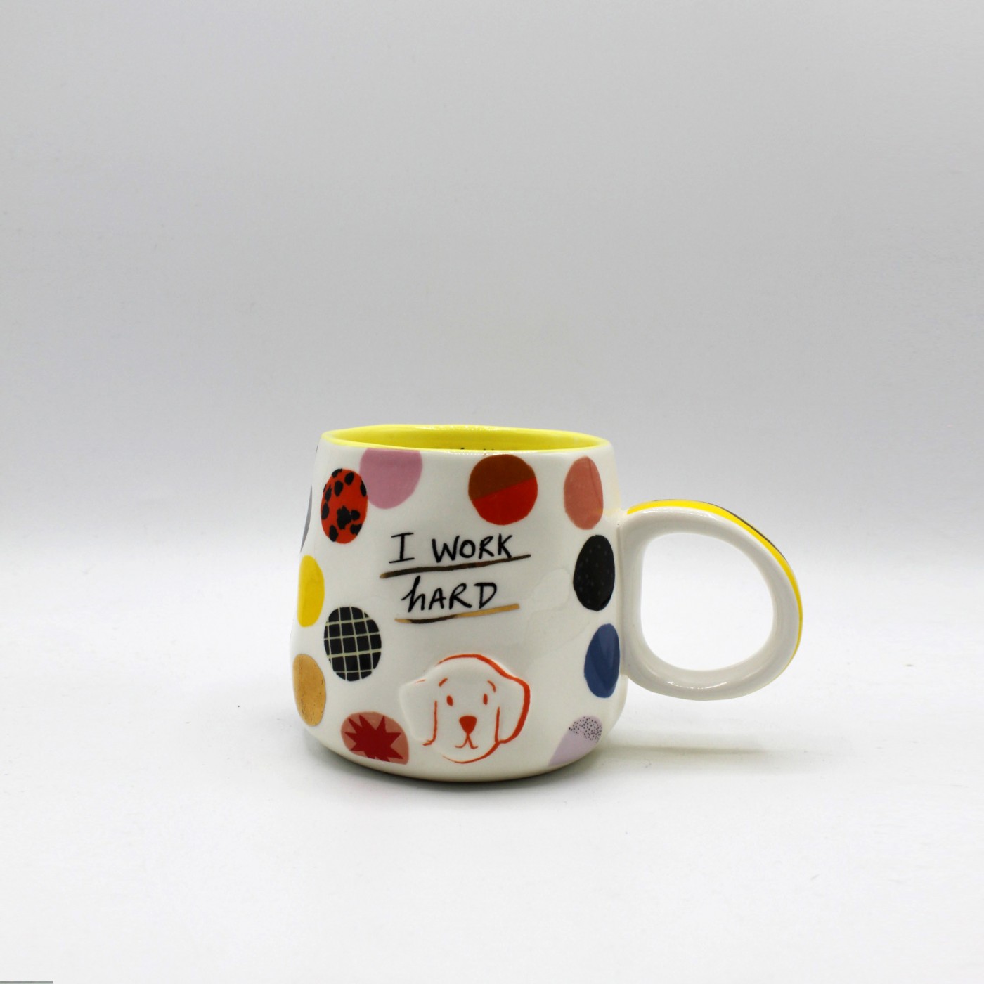 "I Work Hard" Dog Cup — Ceramics & pottery from Toolittle — additional view 6