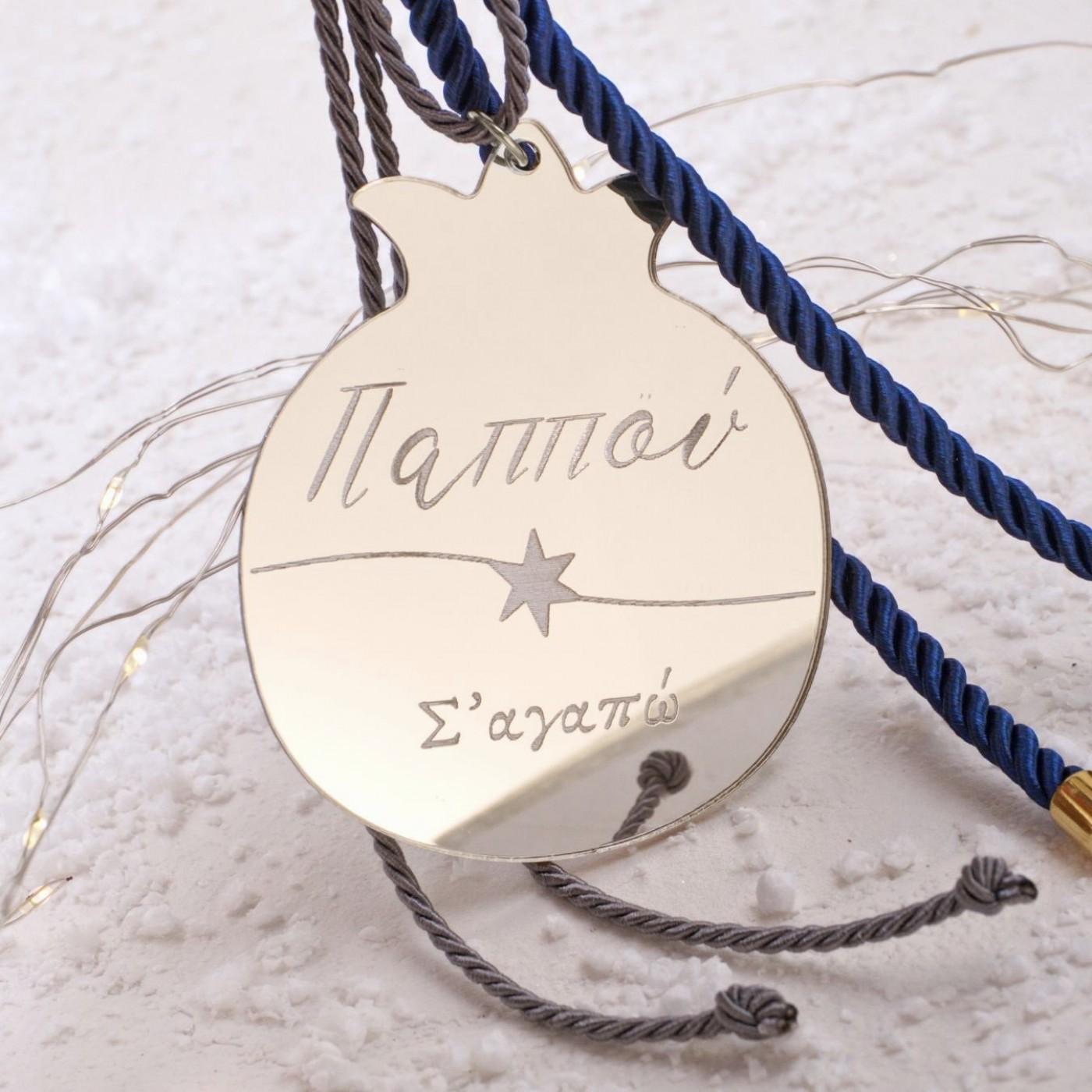 Personalized Hanging Lucky Pomegranate Charm — Pendants & charms from Toolittle — additional view 2