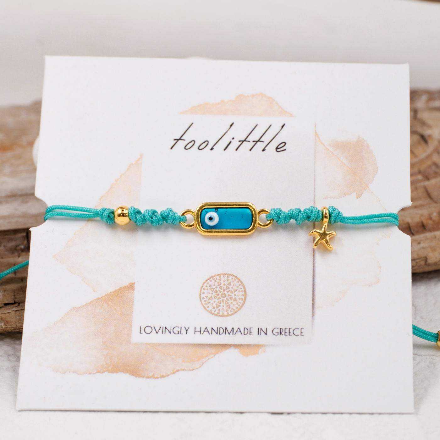 Evil Eye Macrame Bracelet — Bracelets from Toolittle — additional view 2