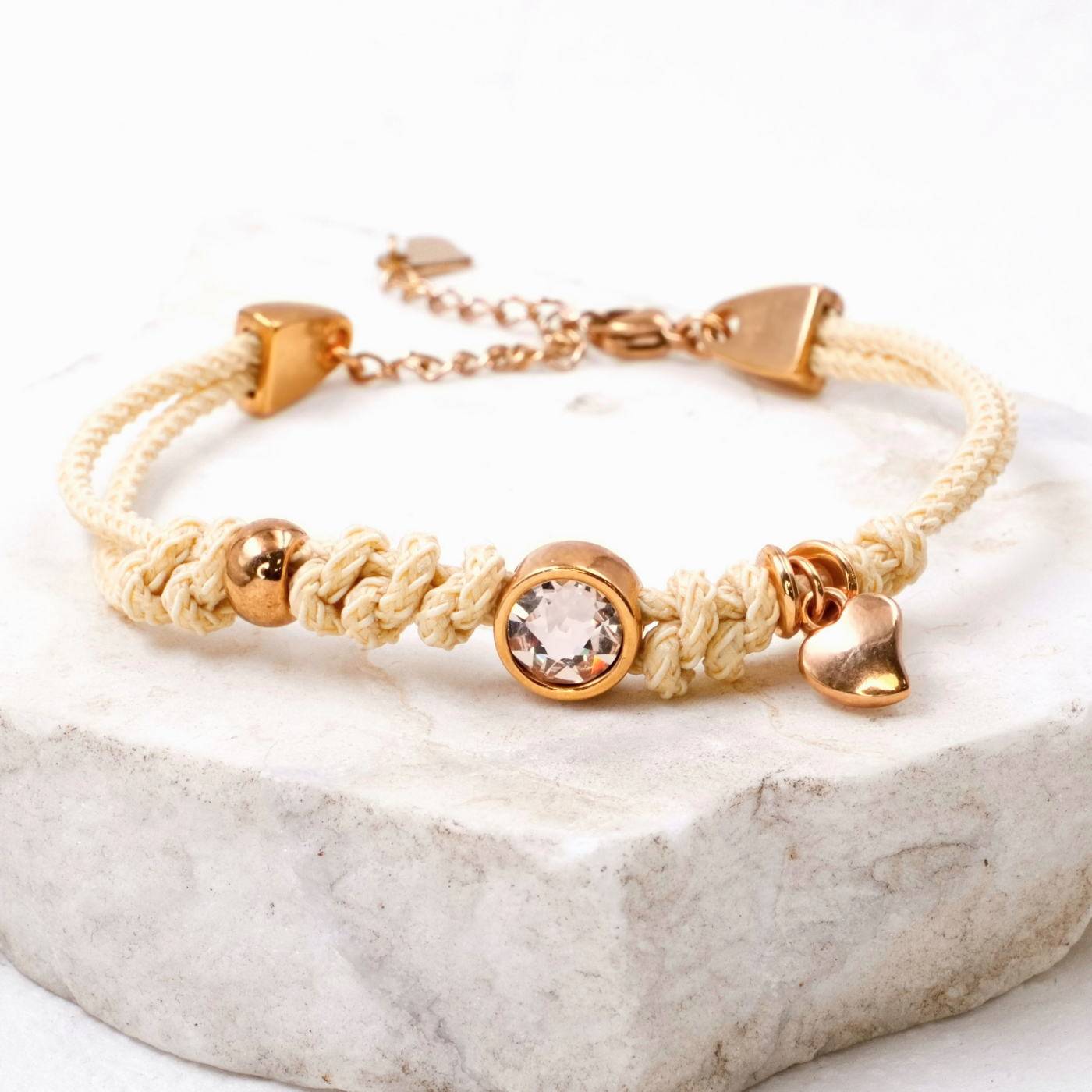 Cord Bracelet with Crystal