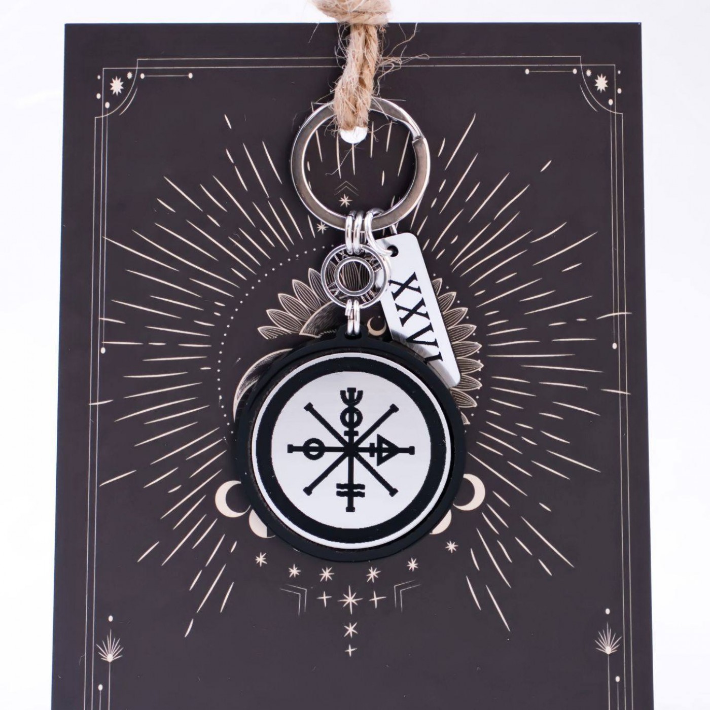 Men’s Lucky Keychain XXVI - Ancient Vikings Symbol — Pendants & charms from Toolittle — additional view 3