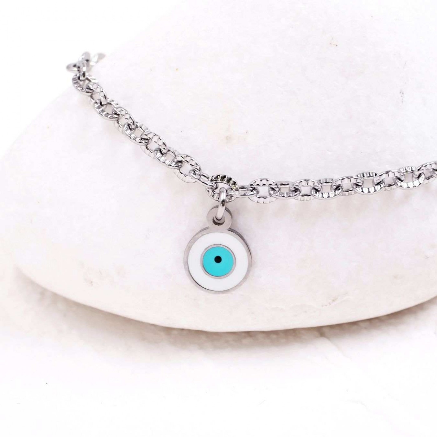 Stainless Steel Jewelry: Bracelet with Evil Eye | Metal Selection — Bracelets from Toolittle — additional view 5