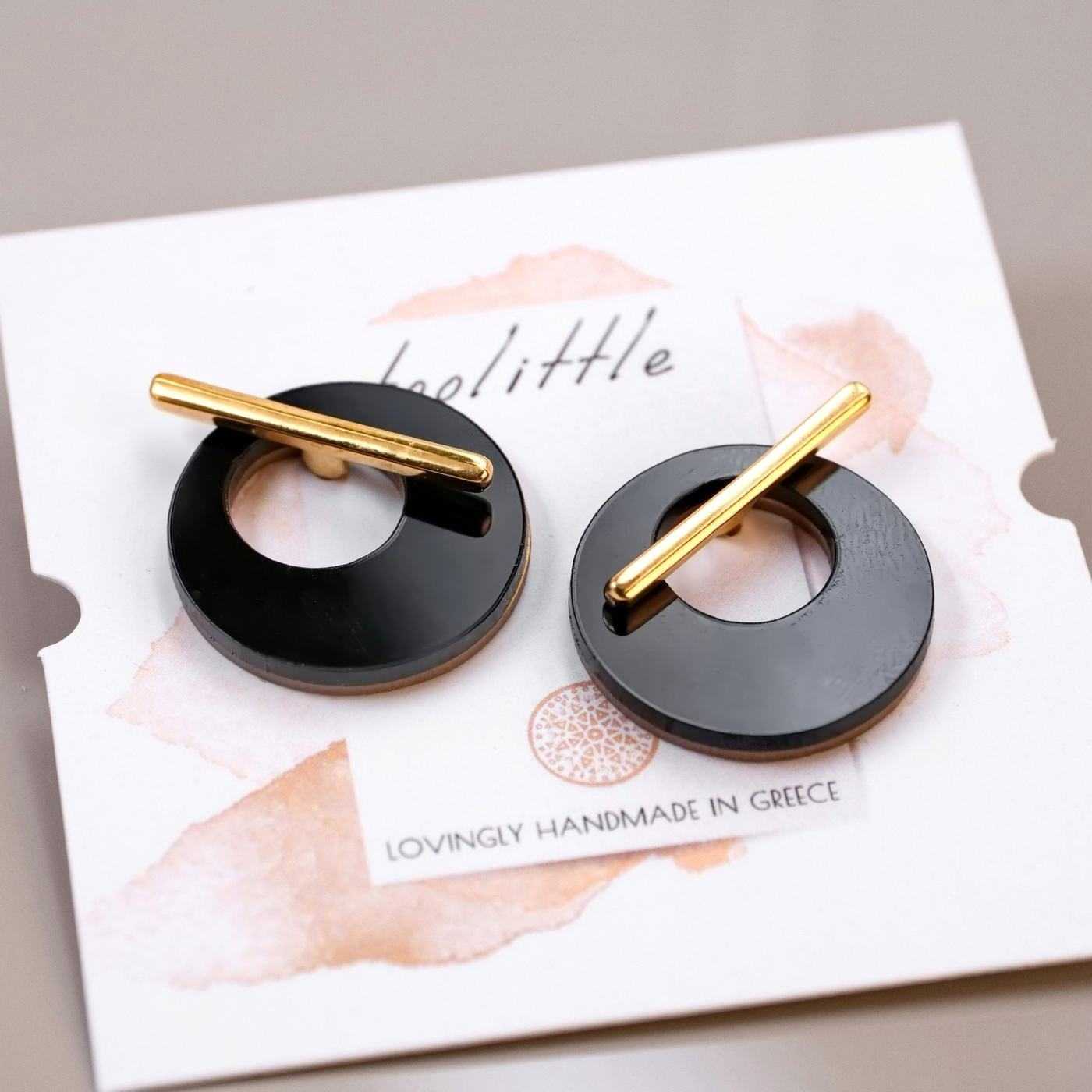 Plexiglass Round Double-side Earrings — Earrings from Toolittle — additional view 6
