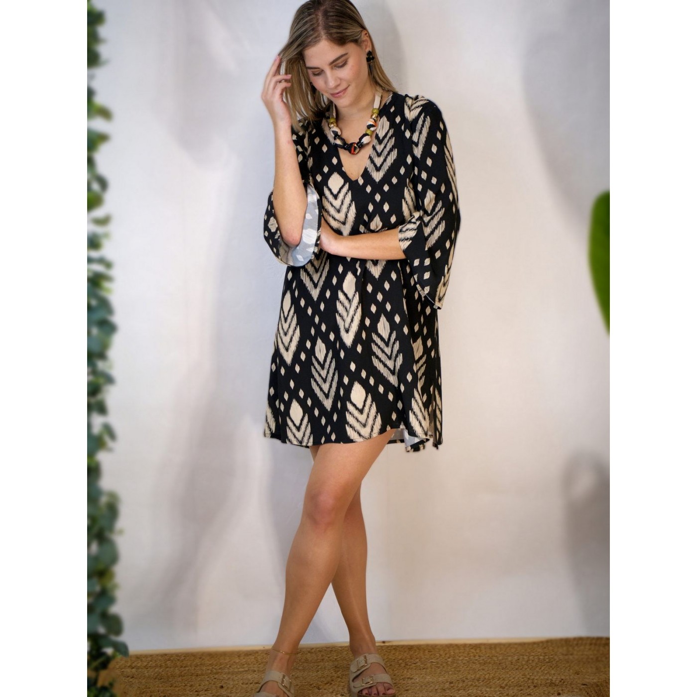 KOKKOSAMMOU Short caftan Samothraki — Dresses from Toolittle — additional view 3