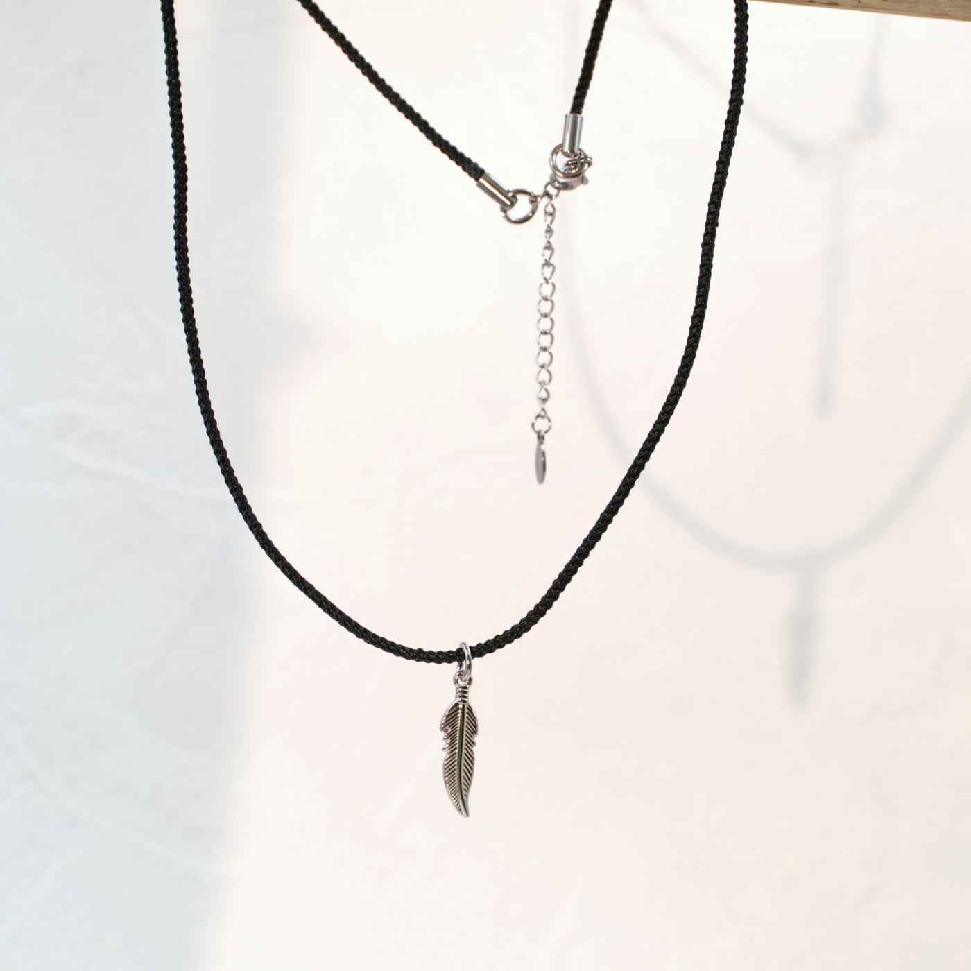 Stainless Steel Feather Men's Necklace — Necklaces from Toolittle — additional view 4