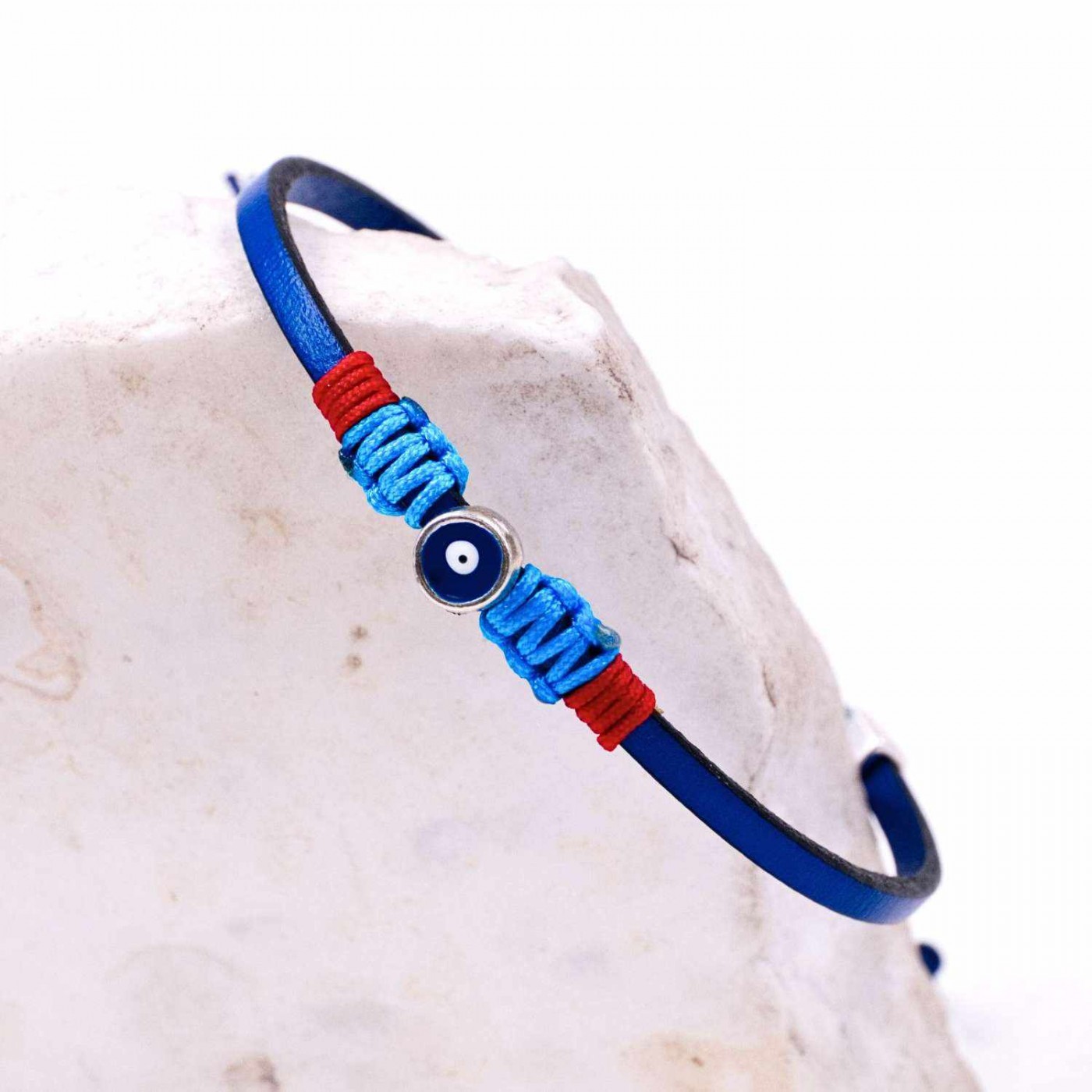 Evil Eye Leather Men's Bracelet — Bracelets from Toolittle — additional view 3
