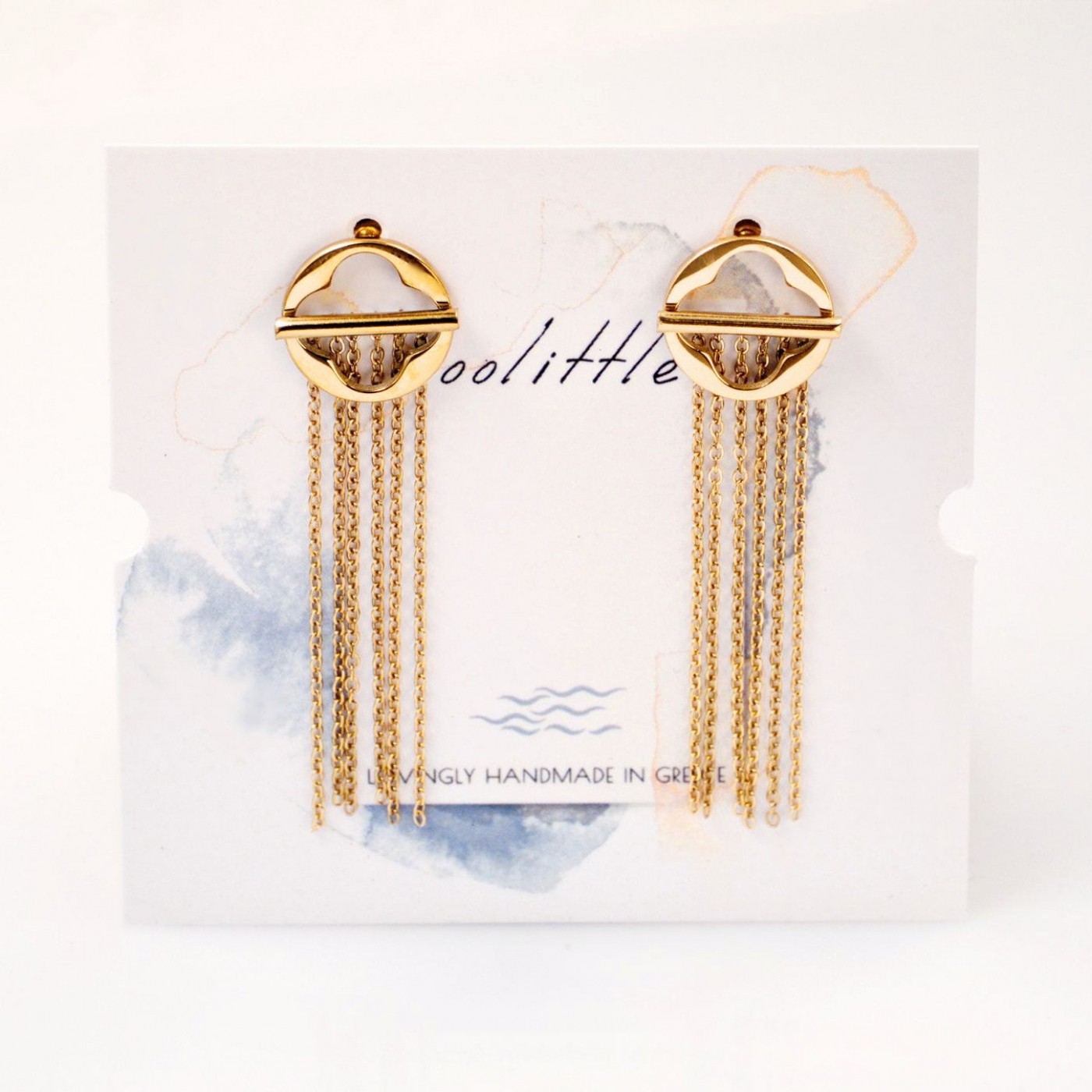 Gold-plated Steel Earrings — Earrings from Toolittle — additional view 2