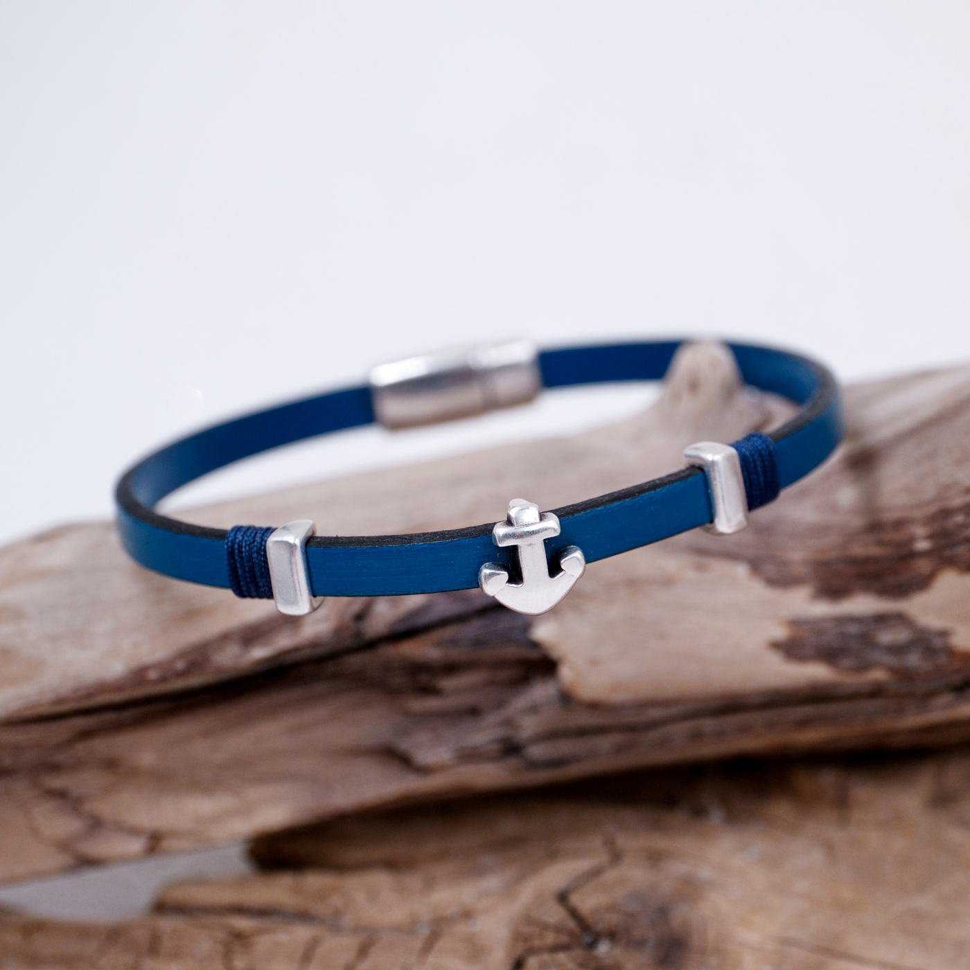 Anchor Men's Leather Bracelet — Bracelets from Toolittle — additional view 3