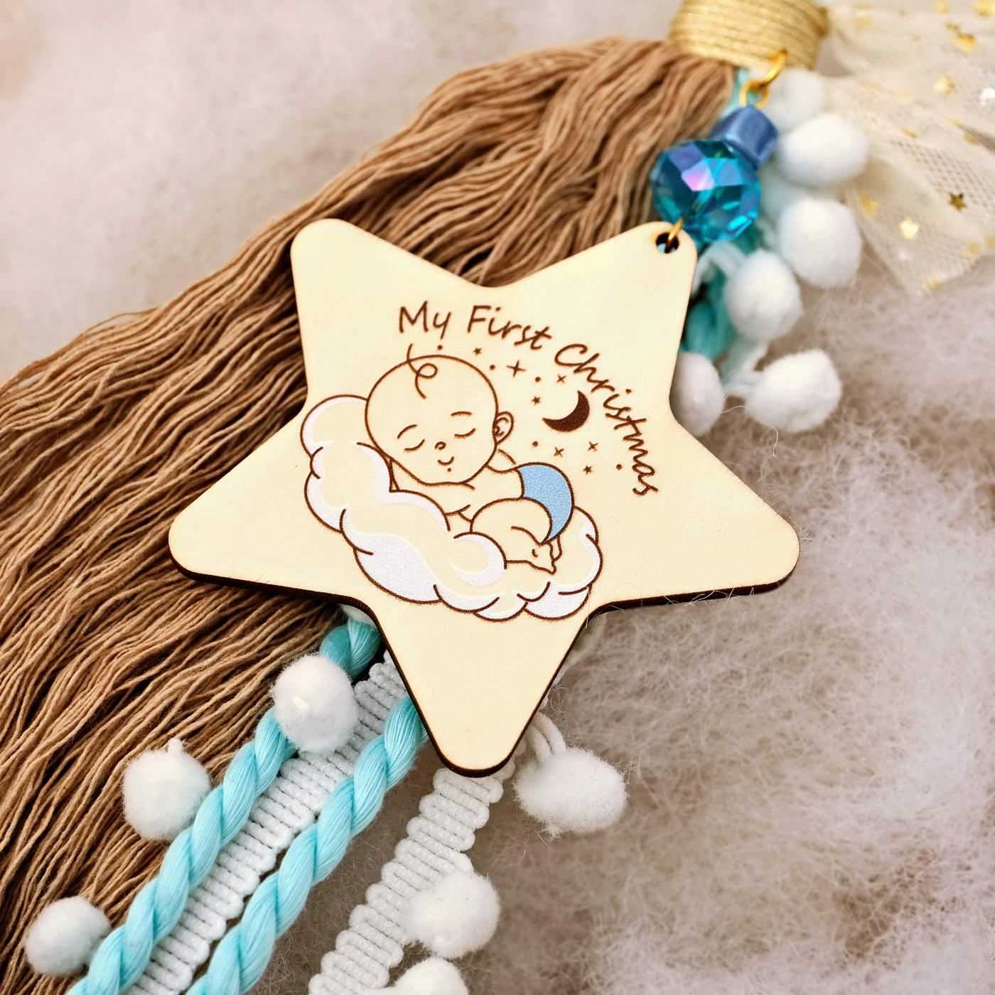 Wooden lucky charm My first Christmas — Pendants & charms from Toolittle — additional view 6