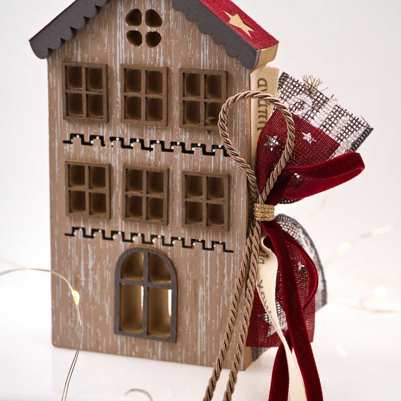 Lucky Charm Wooden House "Scandi Christmas" — Pendants & charms from Toolittle — additional view 4