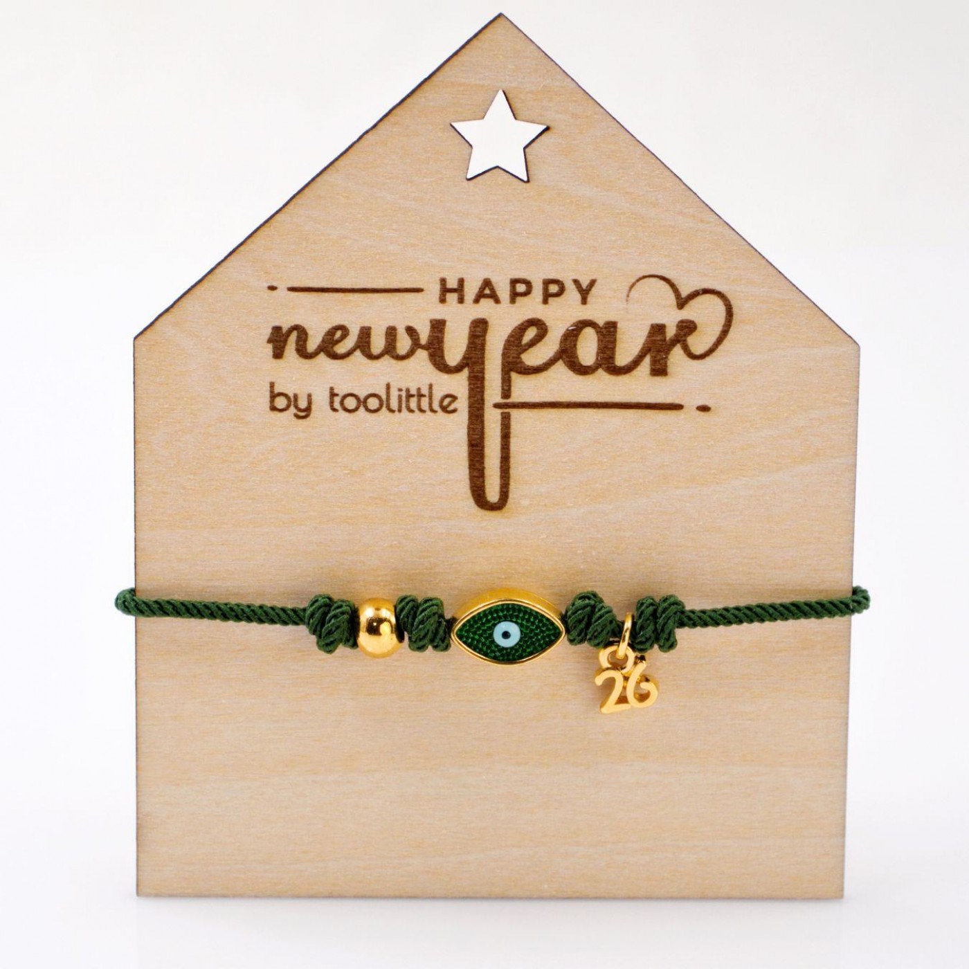 Macrame Lucky 2026 Bracelet - Evil Eye — Pendants & charms from Toolittle — additional view 3