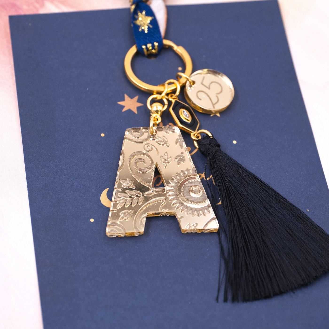 Lucky Keychain with Initial Letter — Pendants & charms from Toolittle — additional view 4