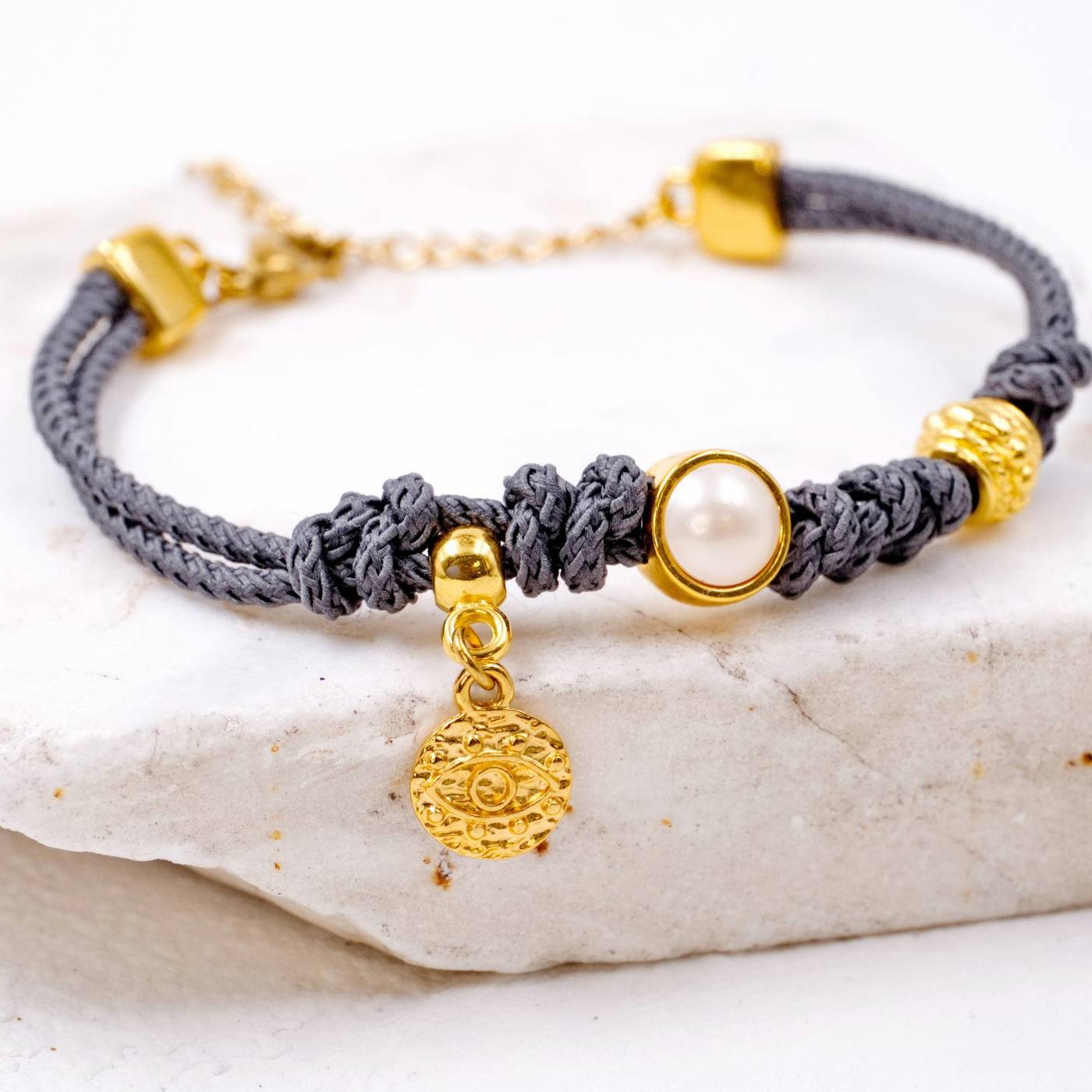 Cord Bracelet with Pearl — Bracelets from Toolittle — additional view 4