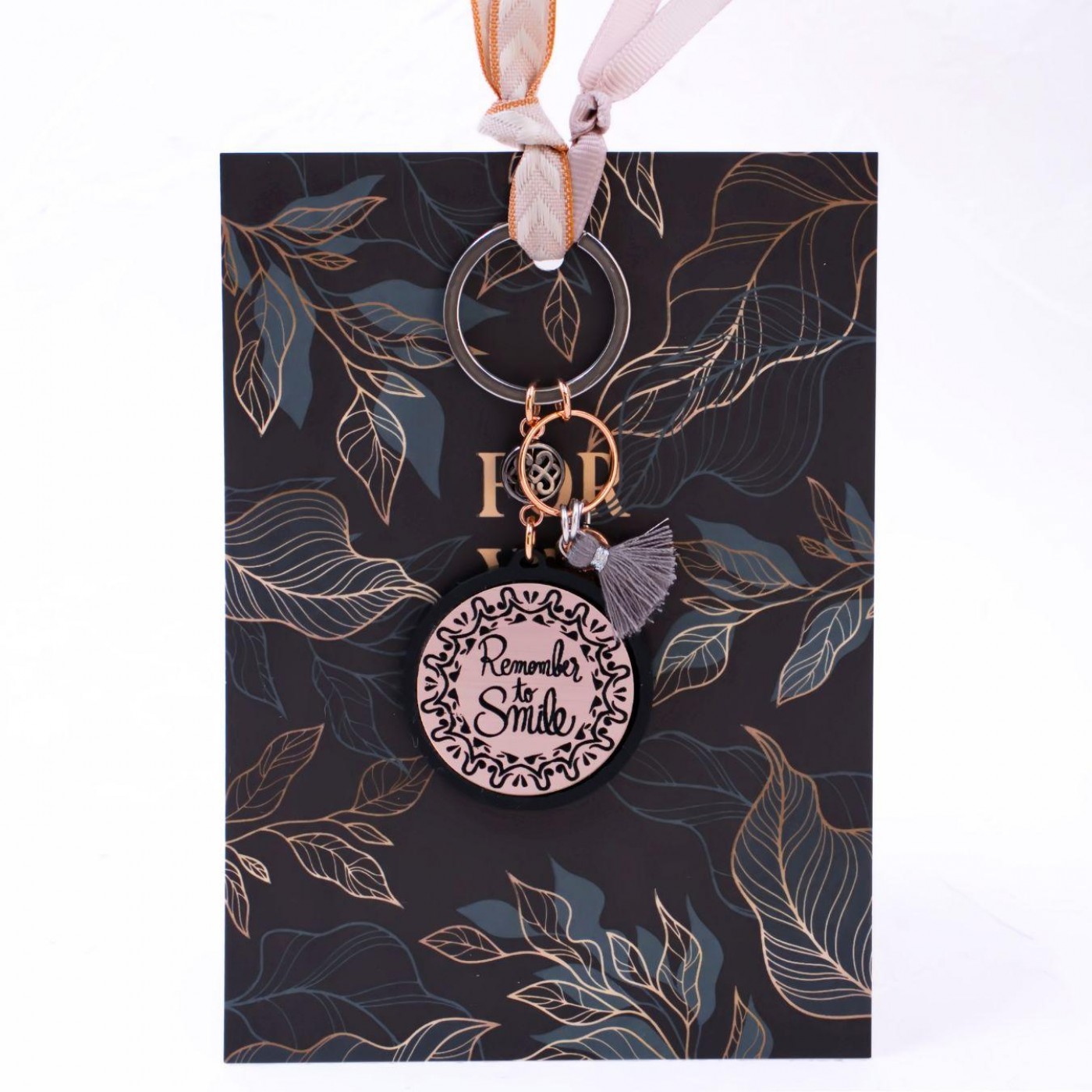 Women’s Keychain – “Remember to Smile” — Pendants & charms from Toolittle — additional view 4
