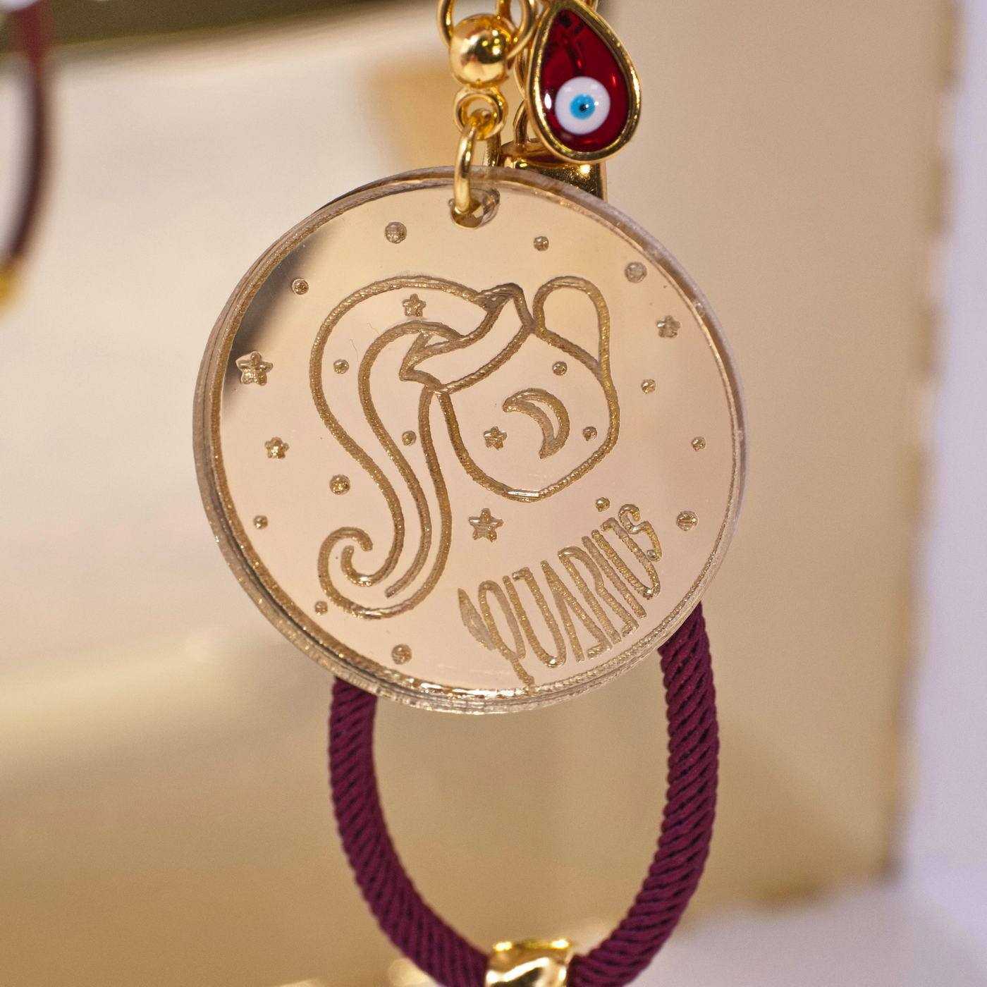 Aquarius Sign Keychain — Pendants & charms from Toolittle — additional view 3