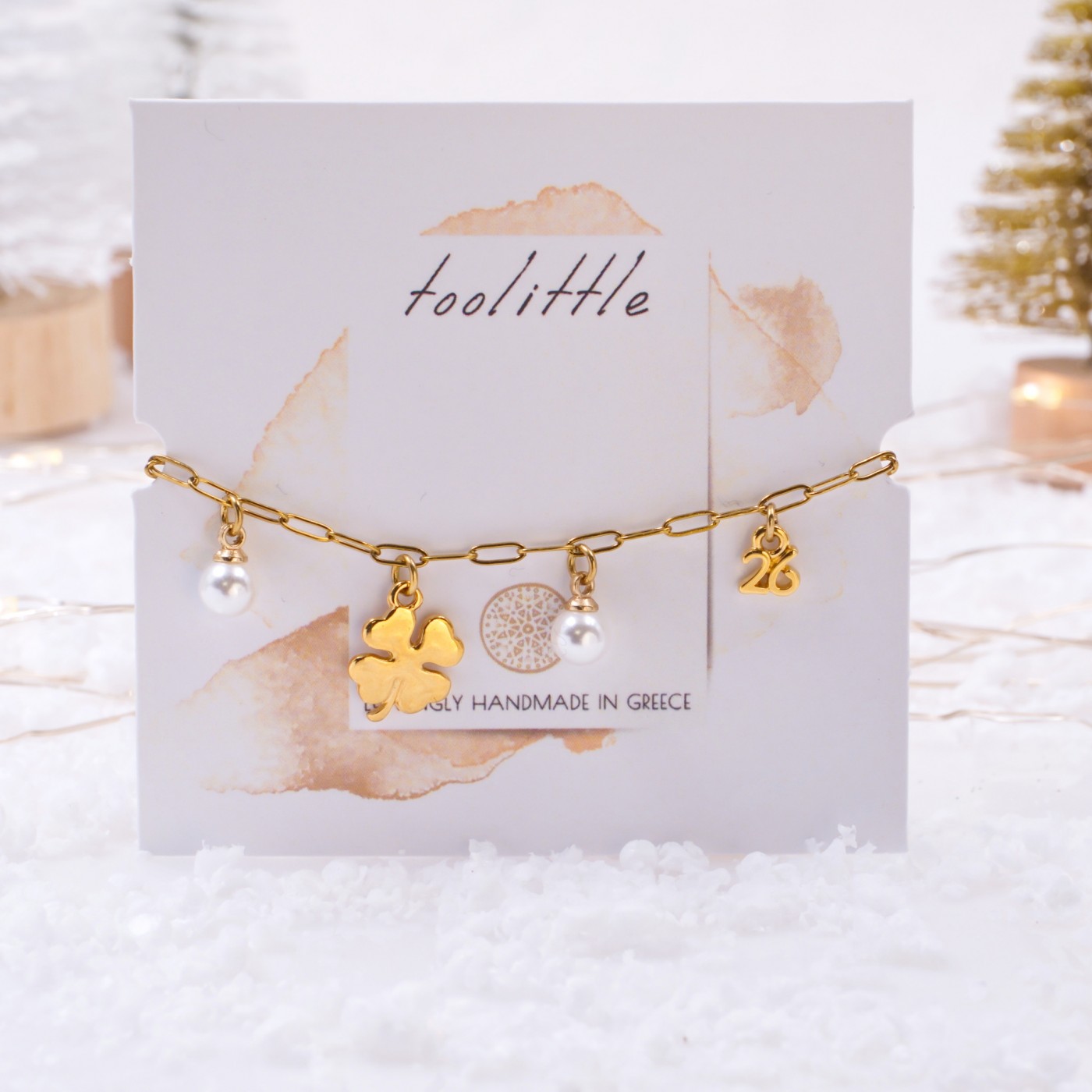 2026 Lucky Bracelet: Pearls & Four Leaf Clover — Pendants & charms from Toolittle — additional view 3