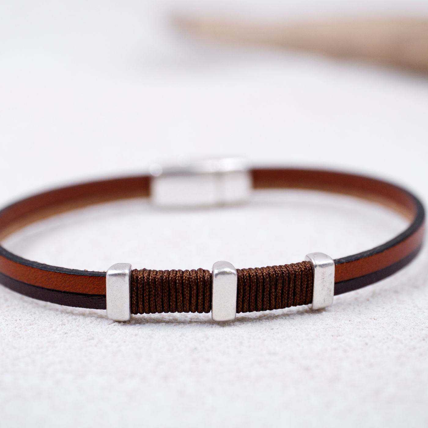 Men's Bracelet of Leather — Bracelets from Toolittle — additional view 2