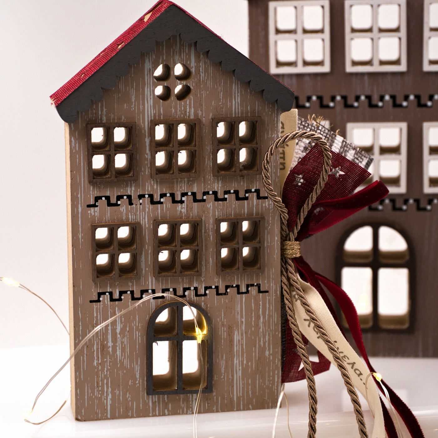 Lucky Charm Wooden House "Scandi Christmas" — Pendants & charms from Toolittle — additional view 3