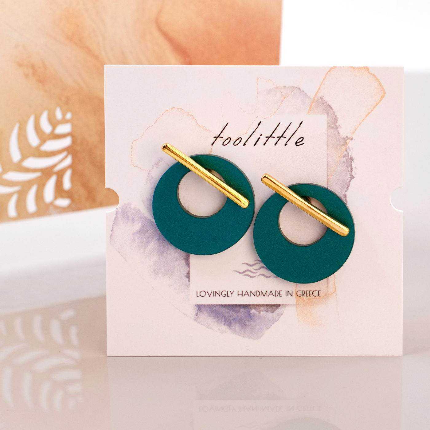 Plexiglass Round Double-side Earrings — Earrings from Toolittle — additional view 4