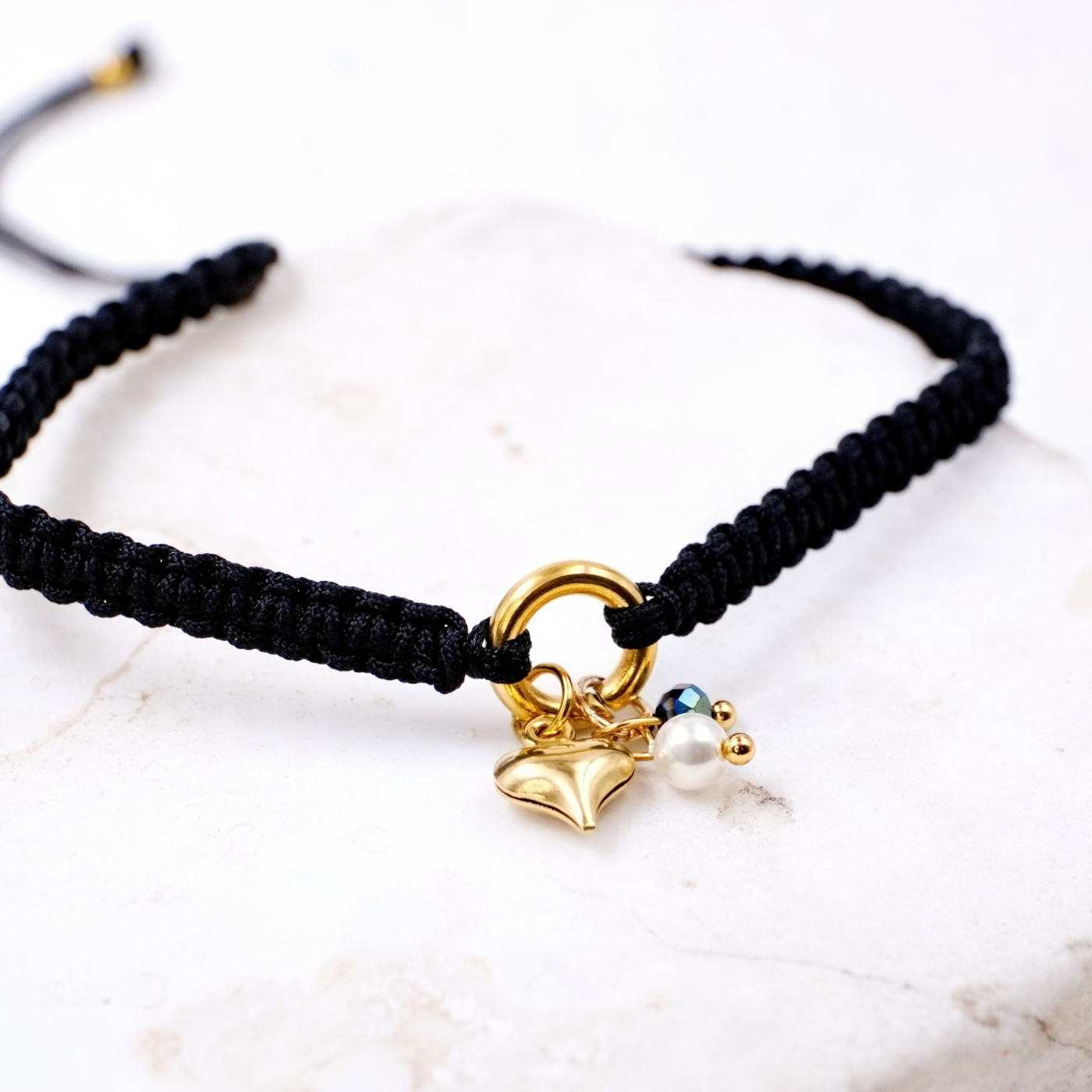 Inox Heart Makrame Bracelet — Bracelets from Toolittle — additional view 2