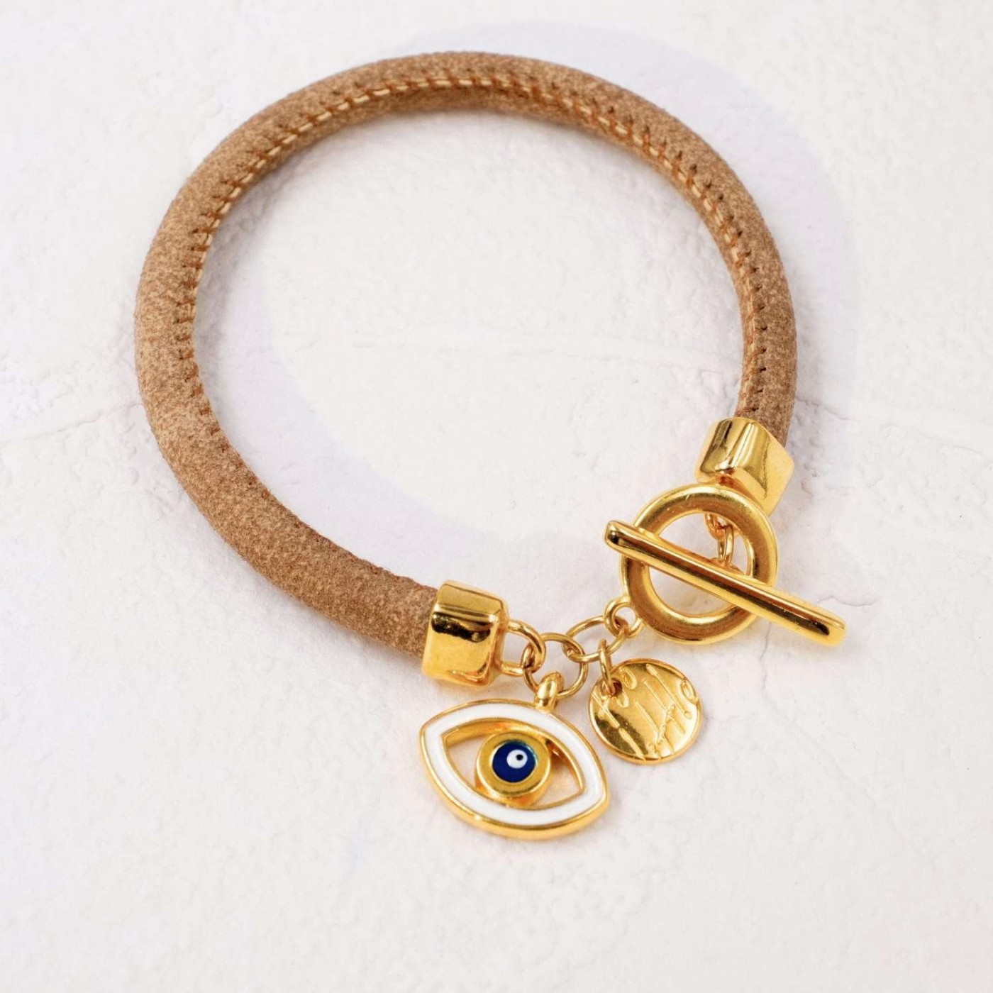 Women's Bracelet with Enamelled Evil Eye — Bracelets from Toolittle — additional view 5