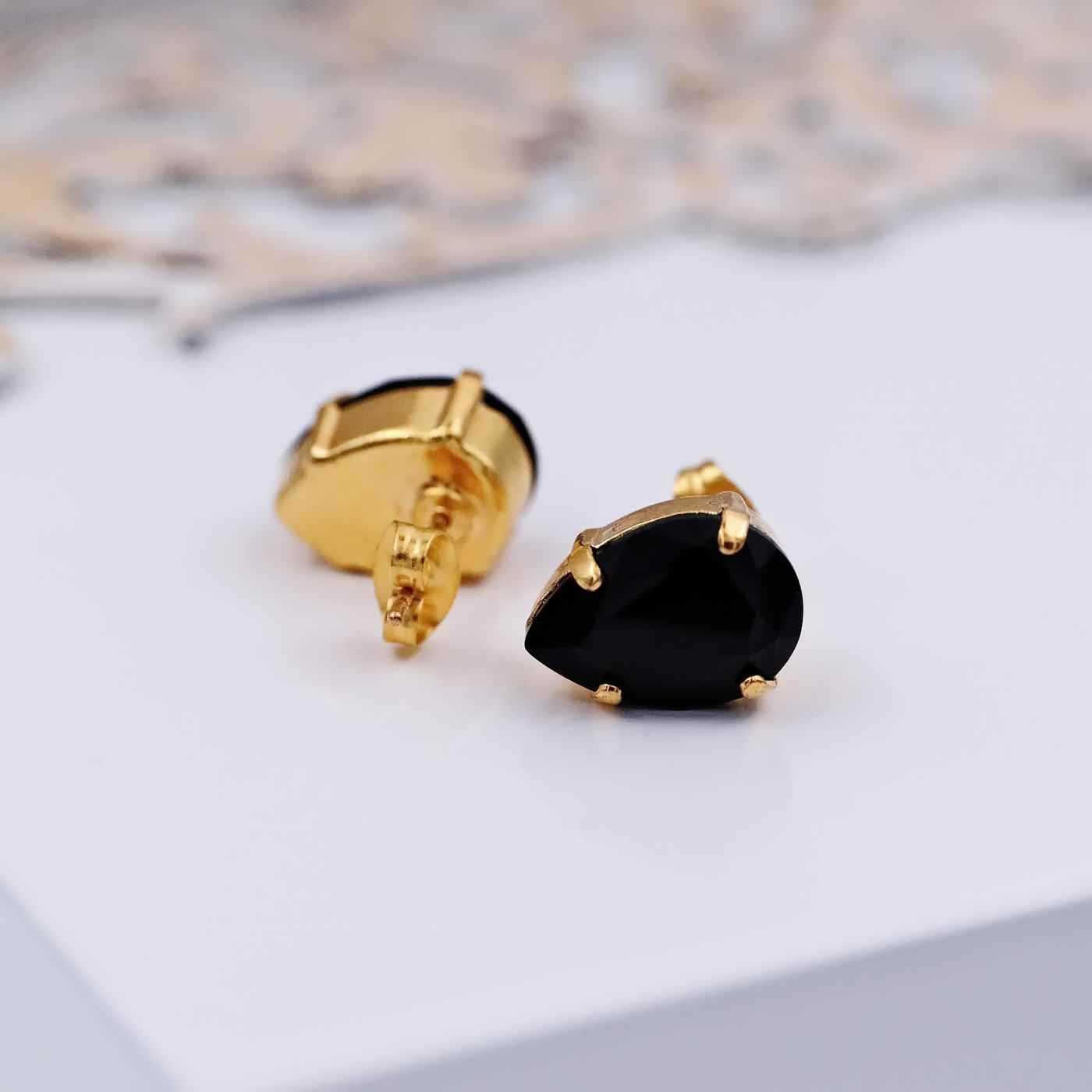 Stud earrings with crystals — Earrings from Toolittle — additional view 3