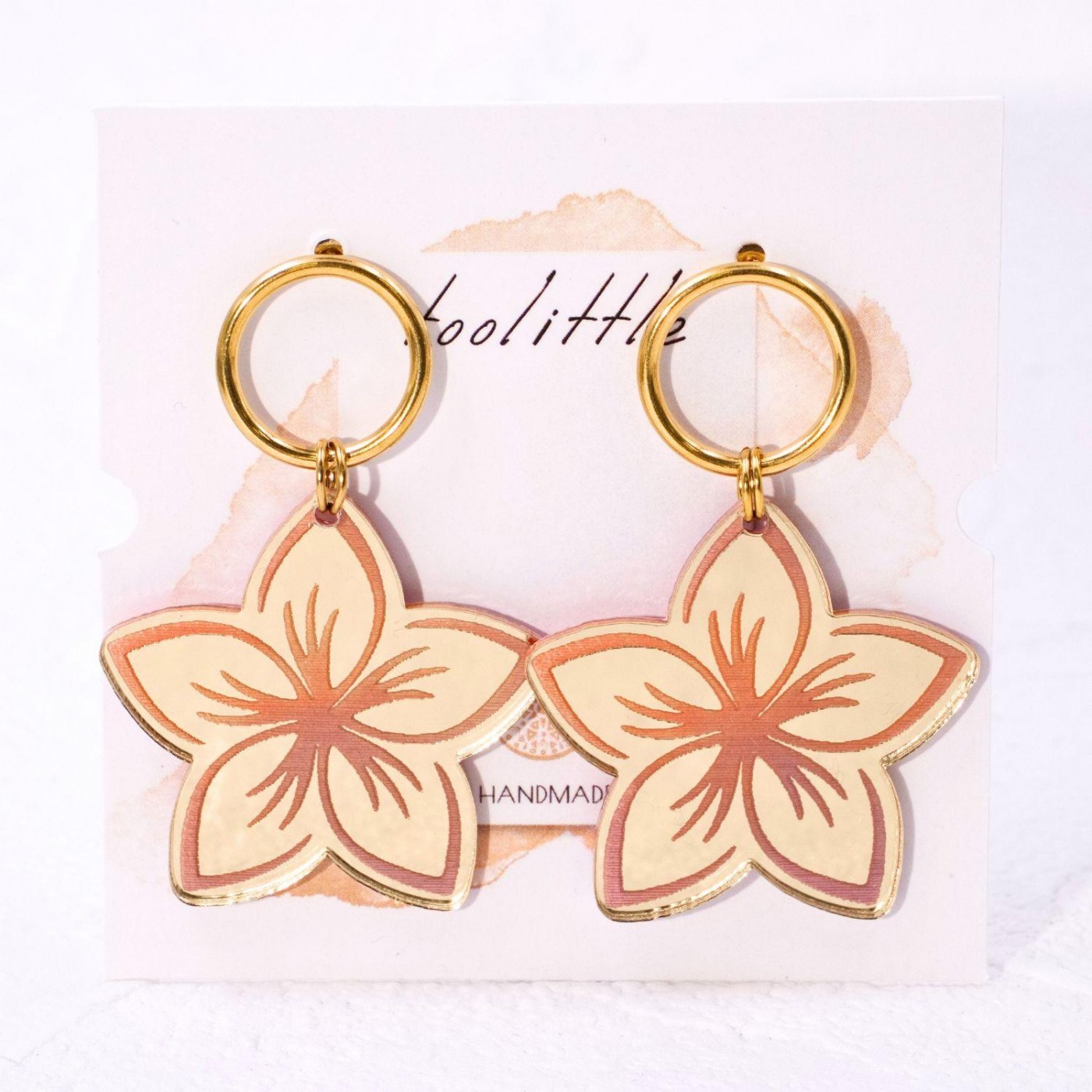 Plexiglass Flower Earrings — Earrings from Toolittle — additional view 4