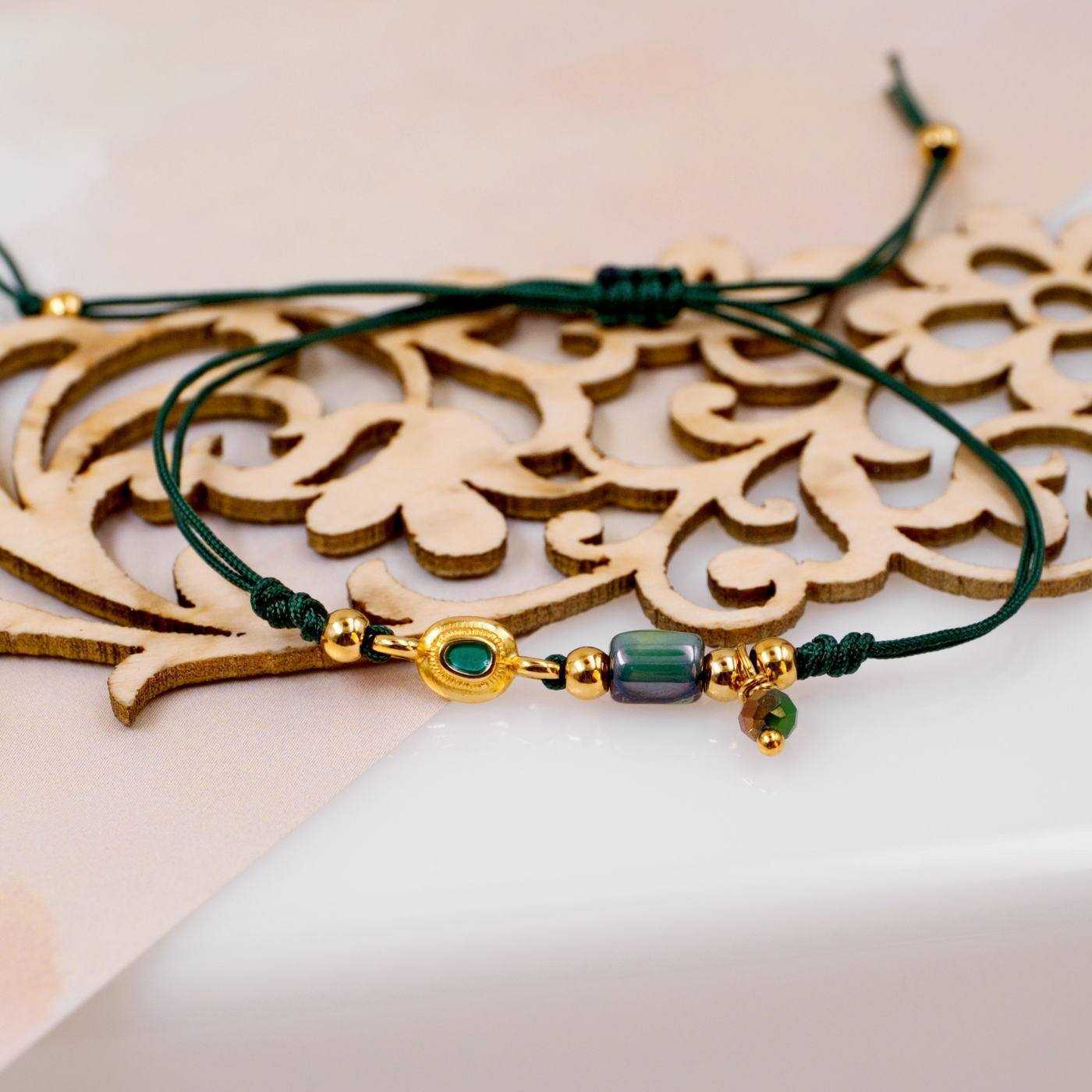 Green Cord Makrame Bracelet — Bracelets from Toolittle — additional view 2